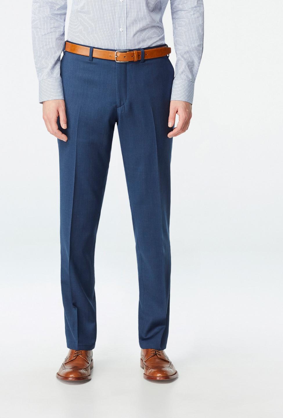 Blue pants - Hemsworth Solid Design from Premium Indochino Collection