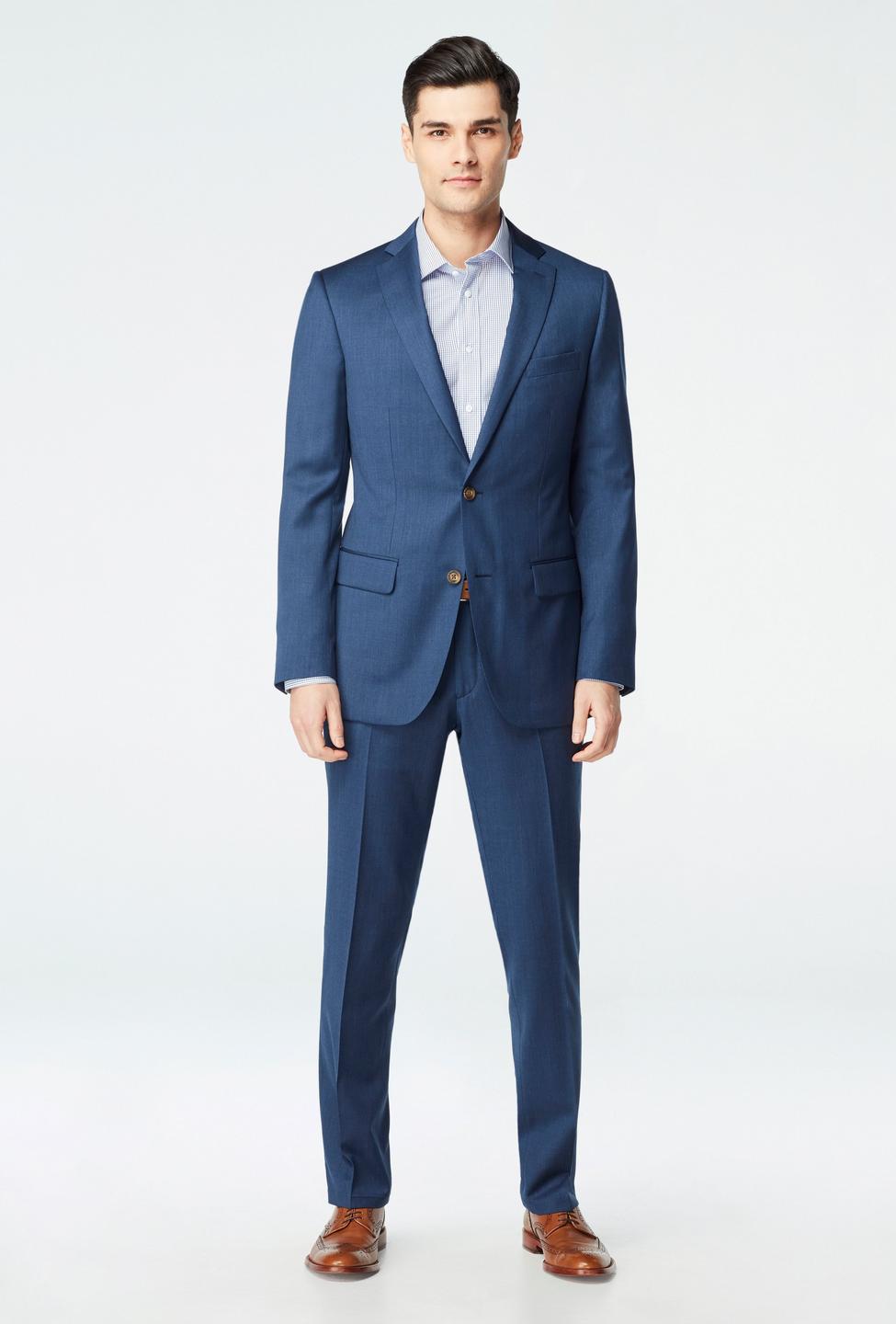 Blue blazer - Hemsworth Solid Design from Premium Indochino Collection