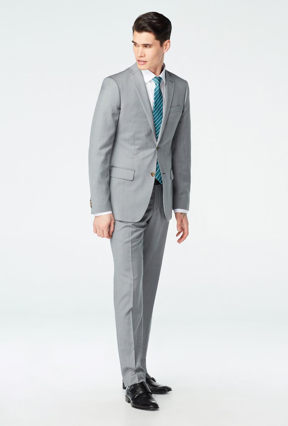 Gray blazer - Hemsworth Solid Design from Premium Indochino Collection