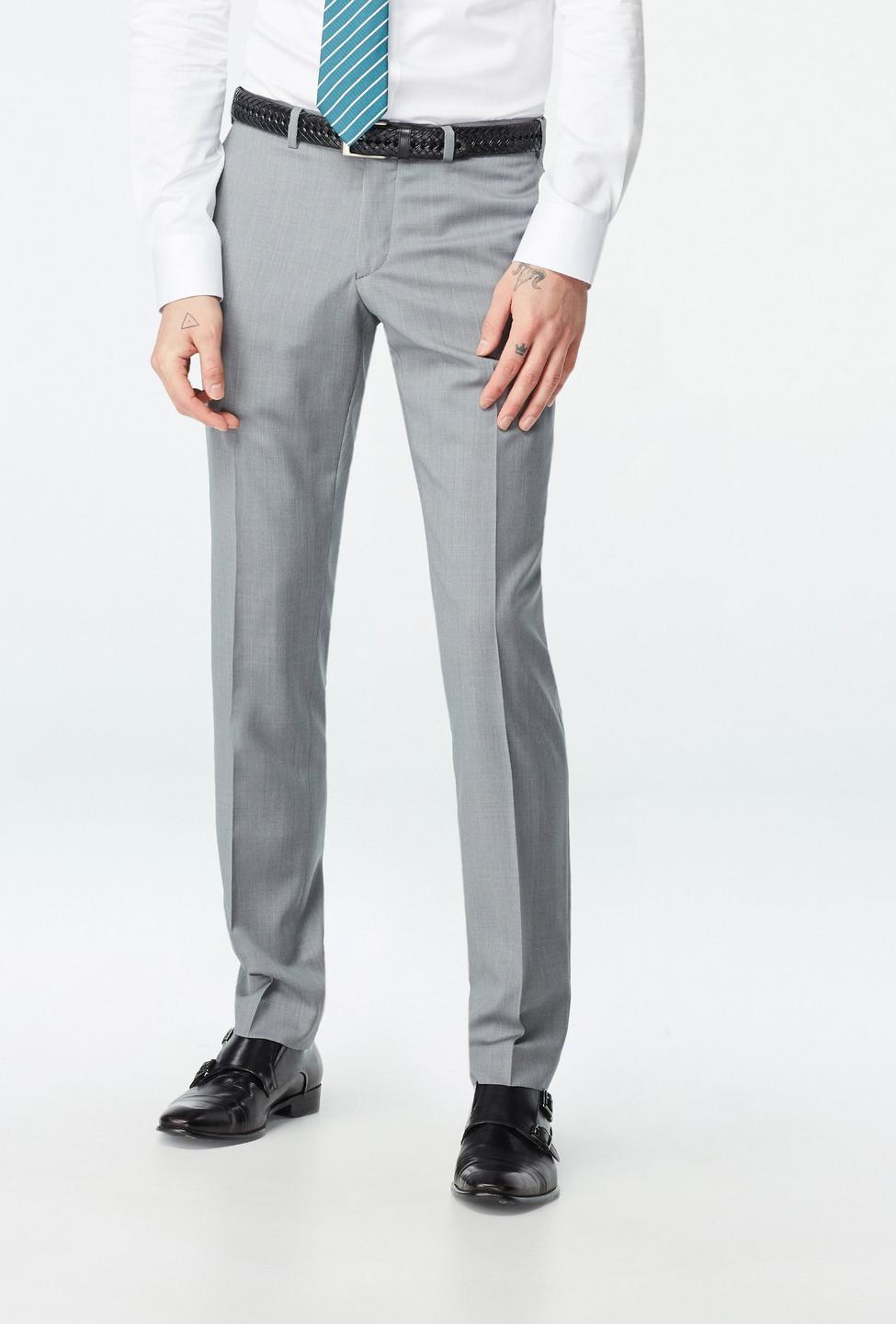 Gray pants - Hemsworth Solid Design from Premium Indochino Collection