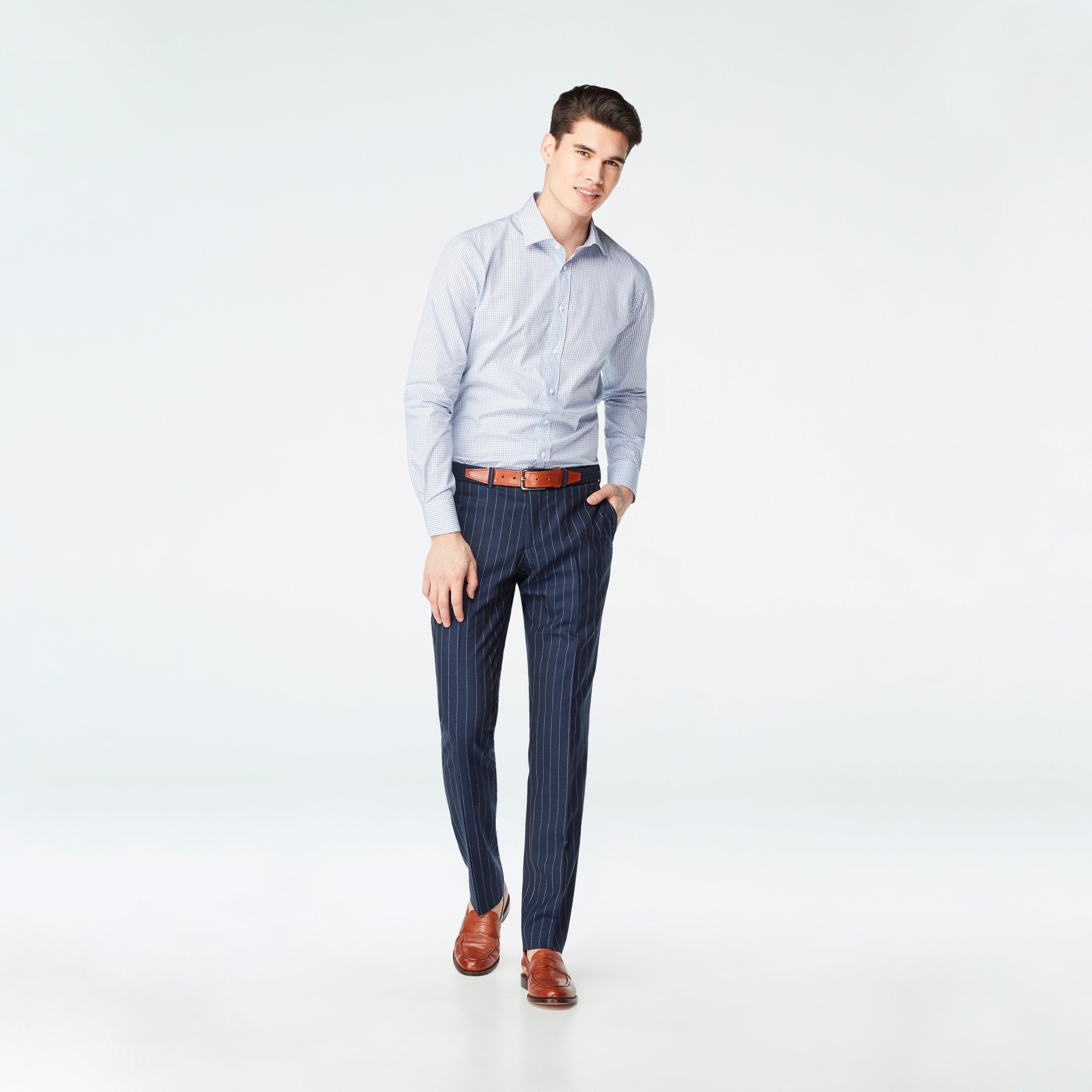 chalk stripe pants