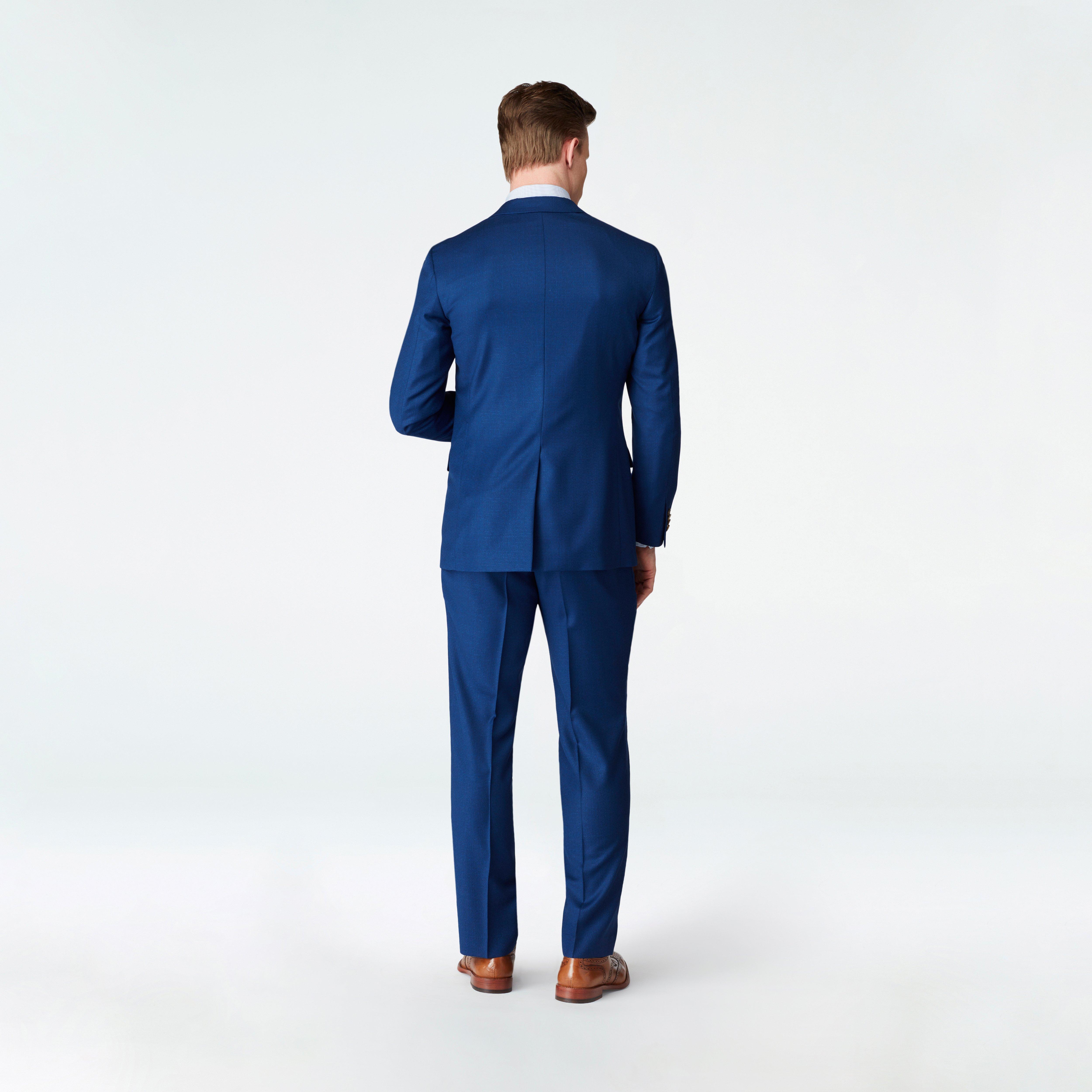 Chiswick Micro Check Navy Suit