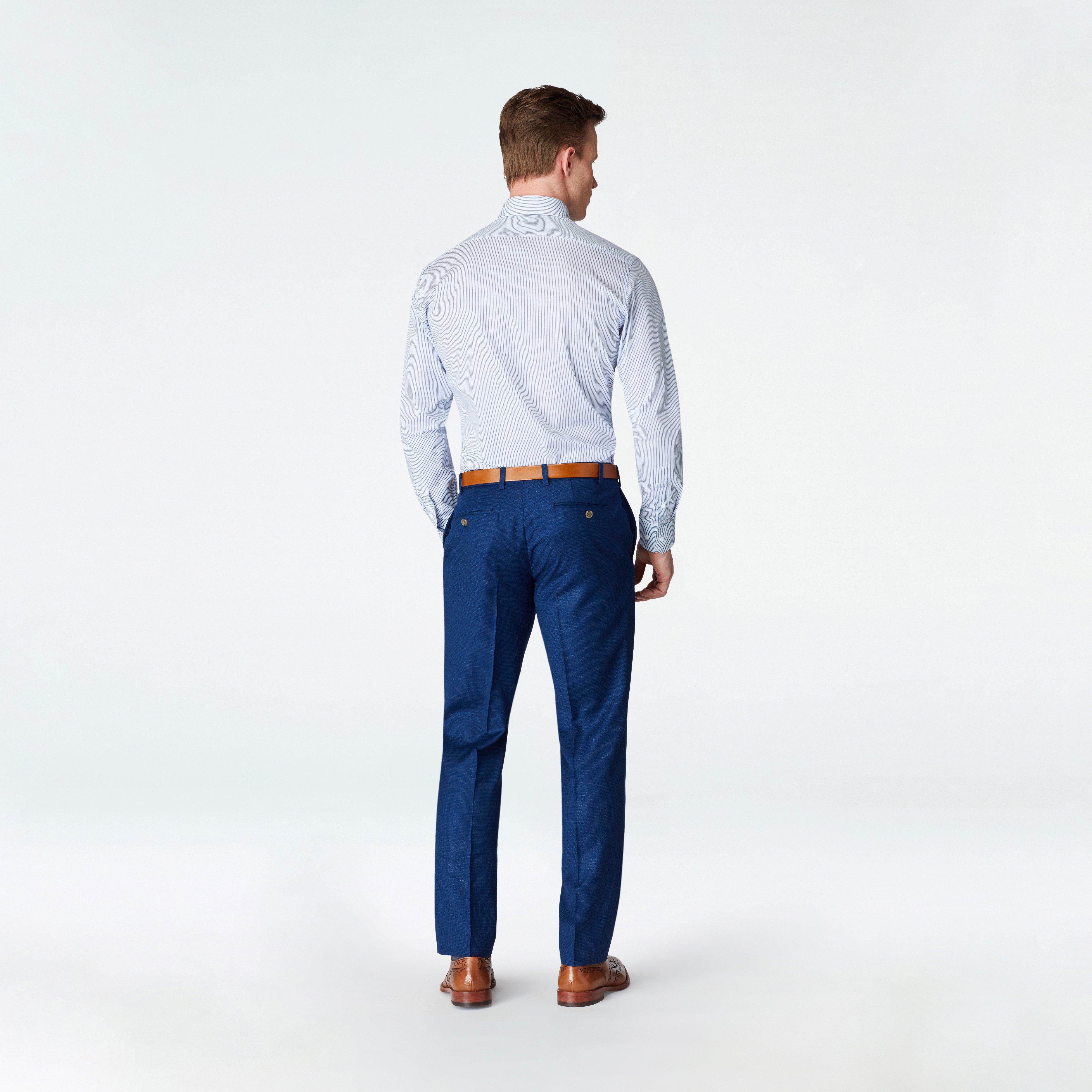 Chiswick Micro Check Navy Suit