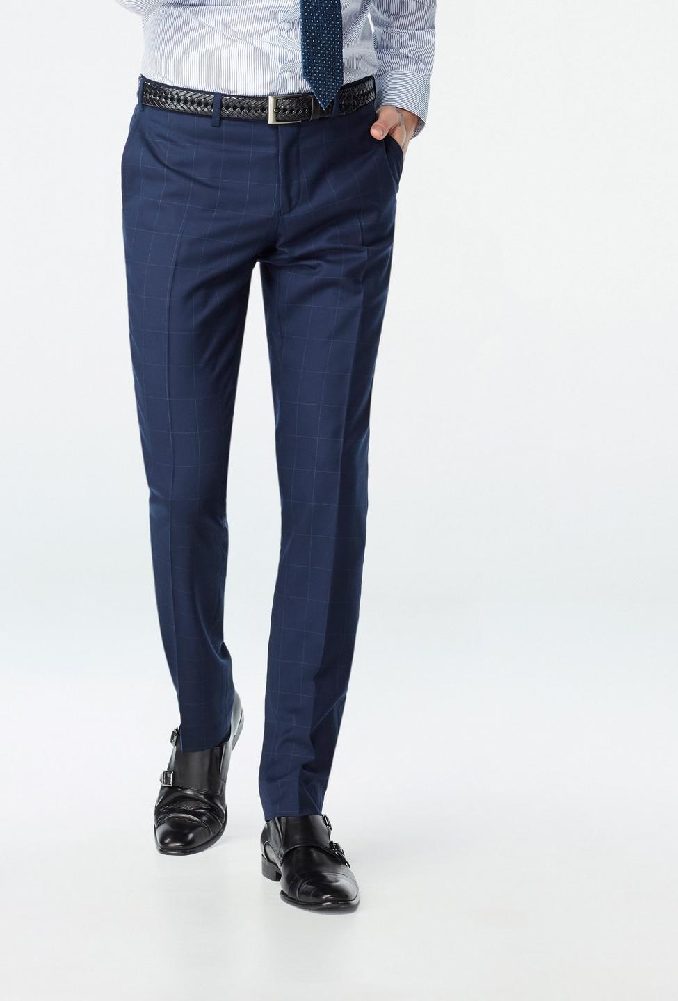 Blue pants - Harrogate Checked Design from Luxury Indochino Collection