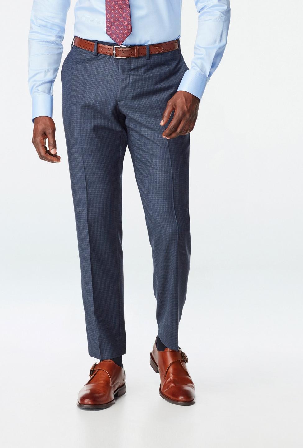 Blue pants - Dunmow Checked Design from Seasonal Indochino Collection