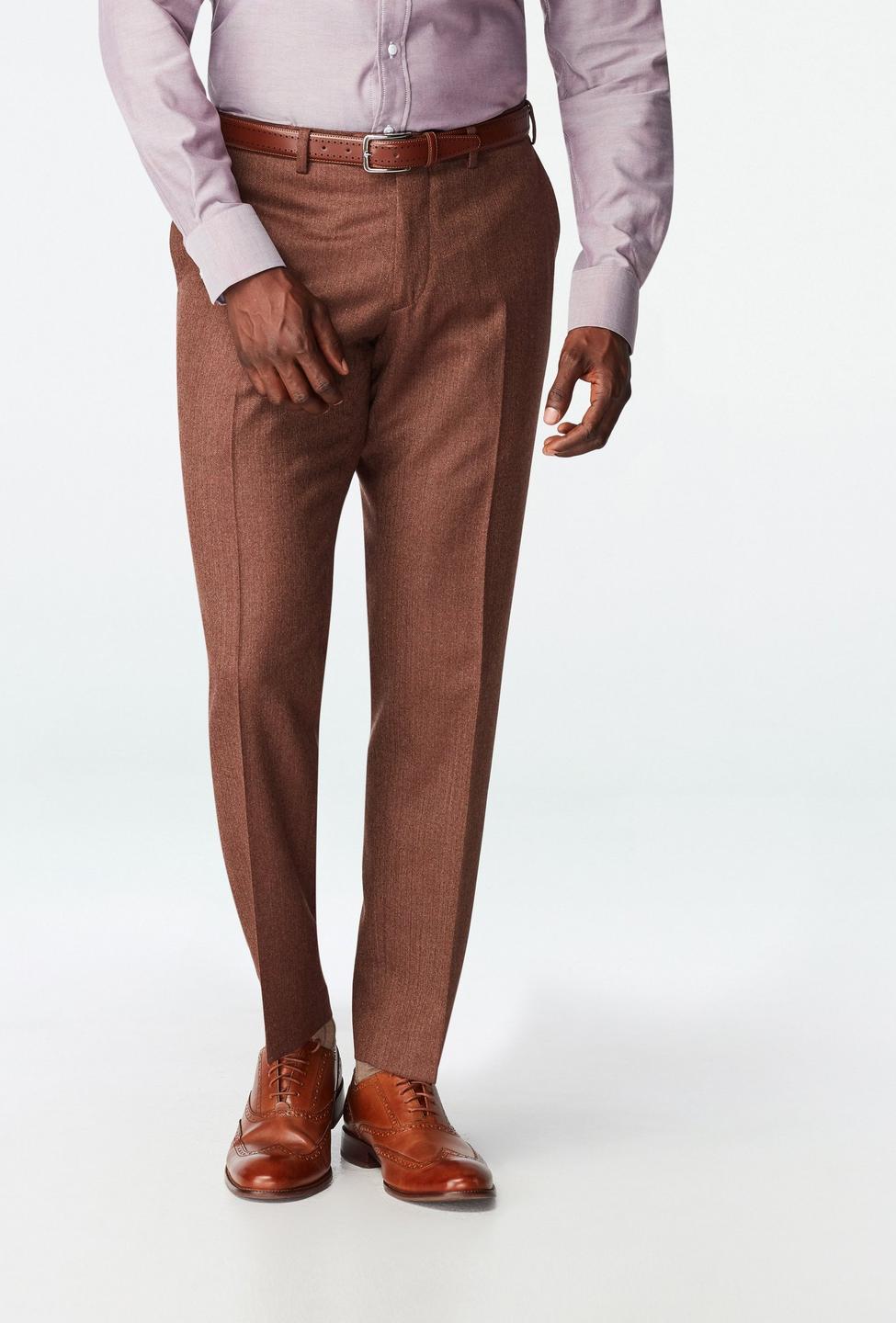 Brown pants - Prescot Herringbone Design from Seasonal Indochino Collection
