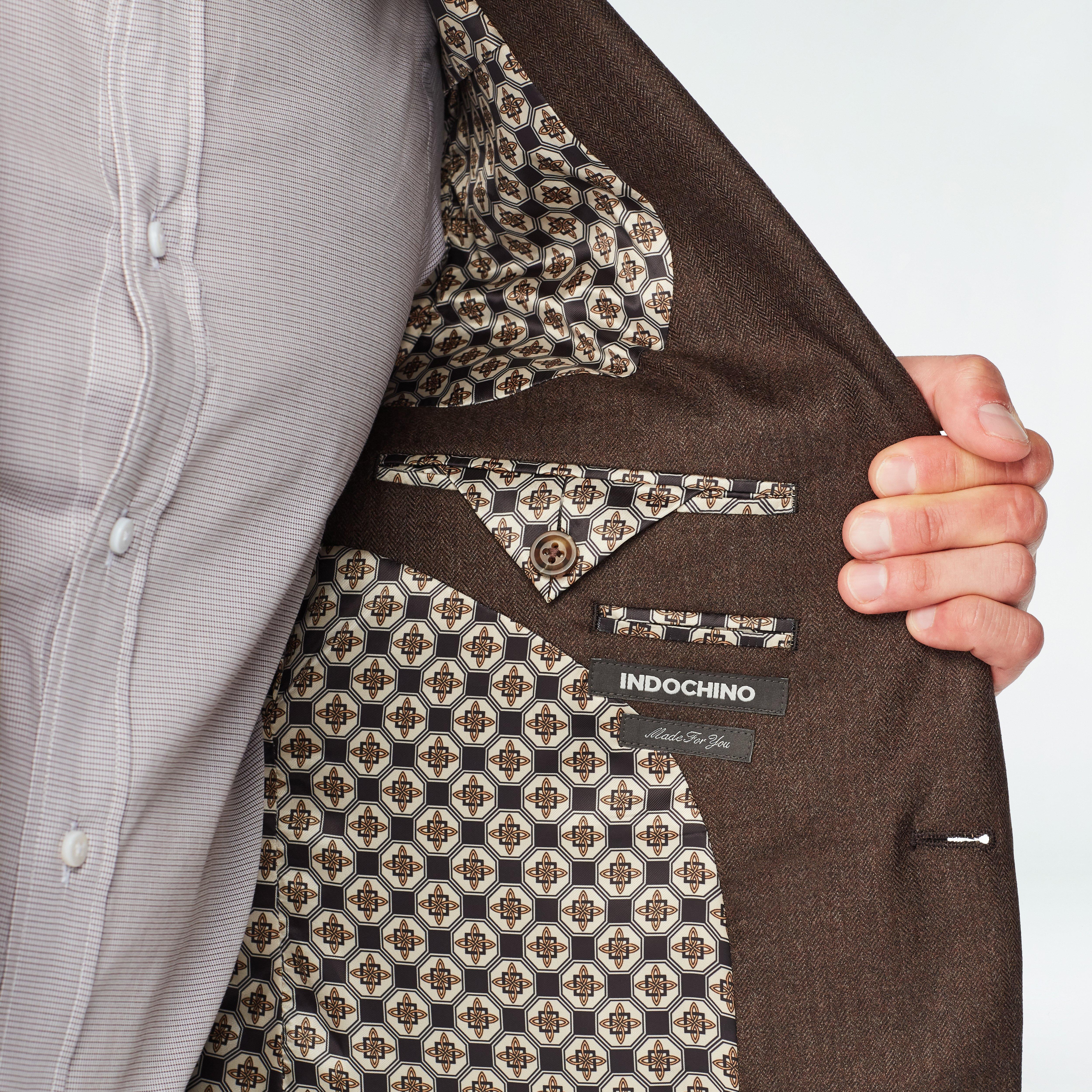 Product thumbnail 3 Brown blazer - Prescot Herringbone Design from Seasonal Indochino Collection