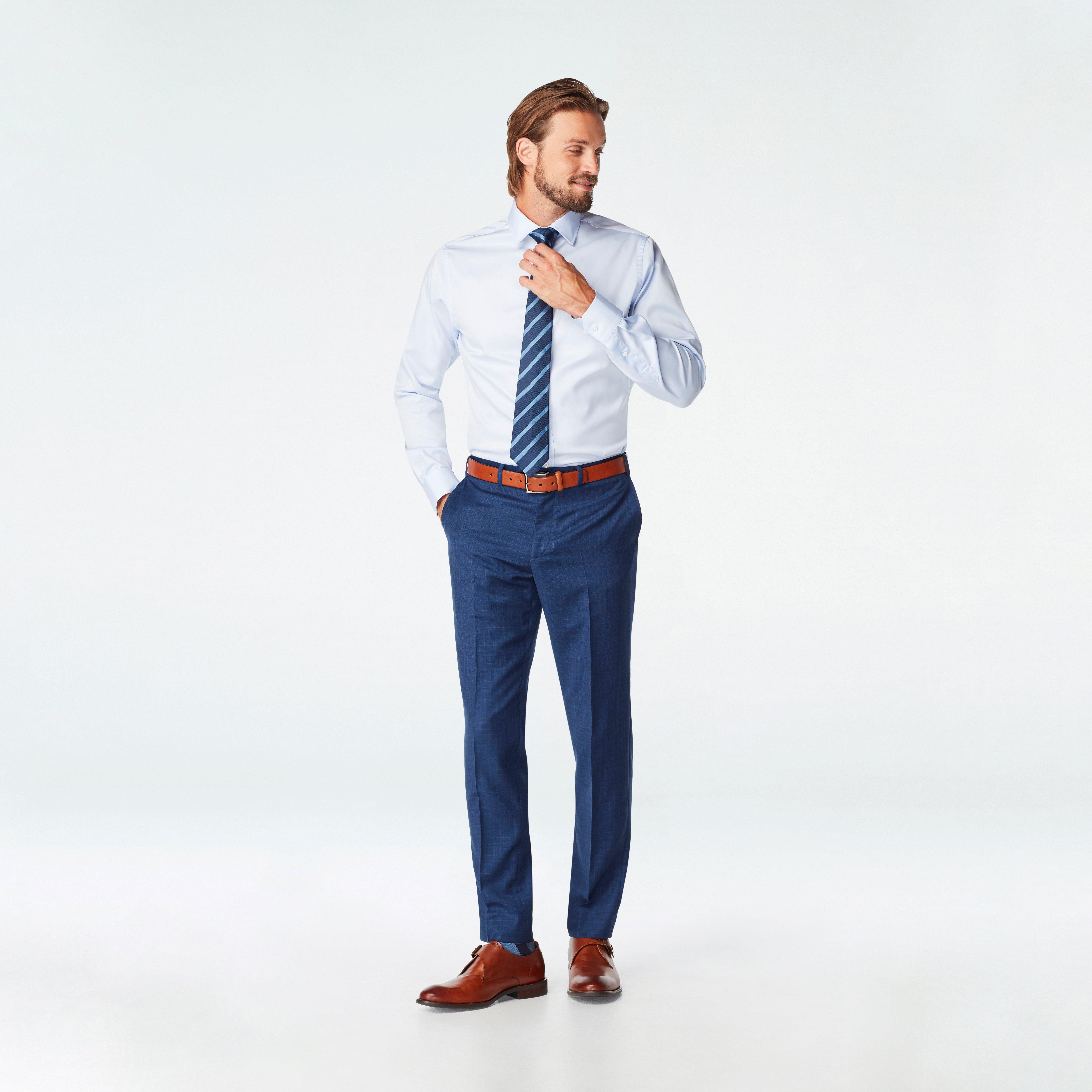 Harrogate Glen Check Navy Pants