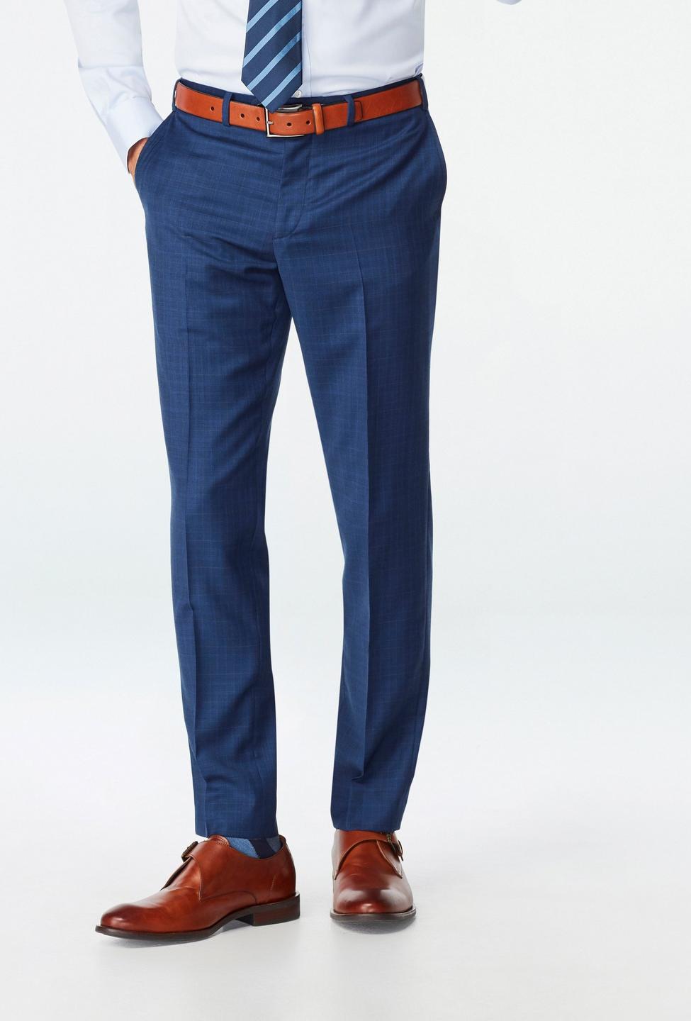 Blue pants - Harrogate Checked Design from Luxury Indochino Collection