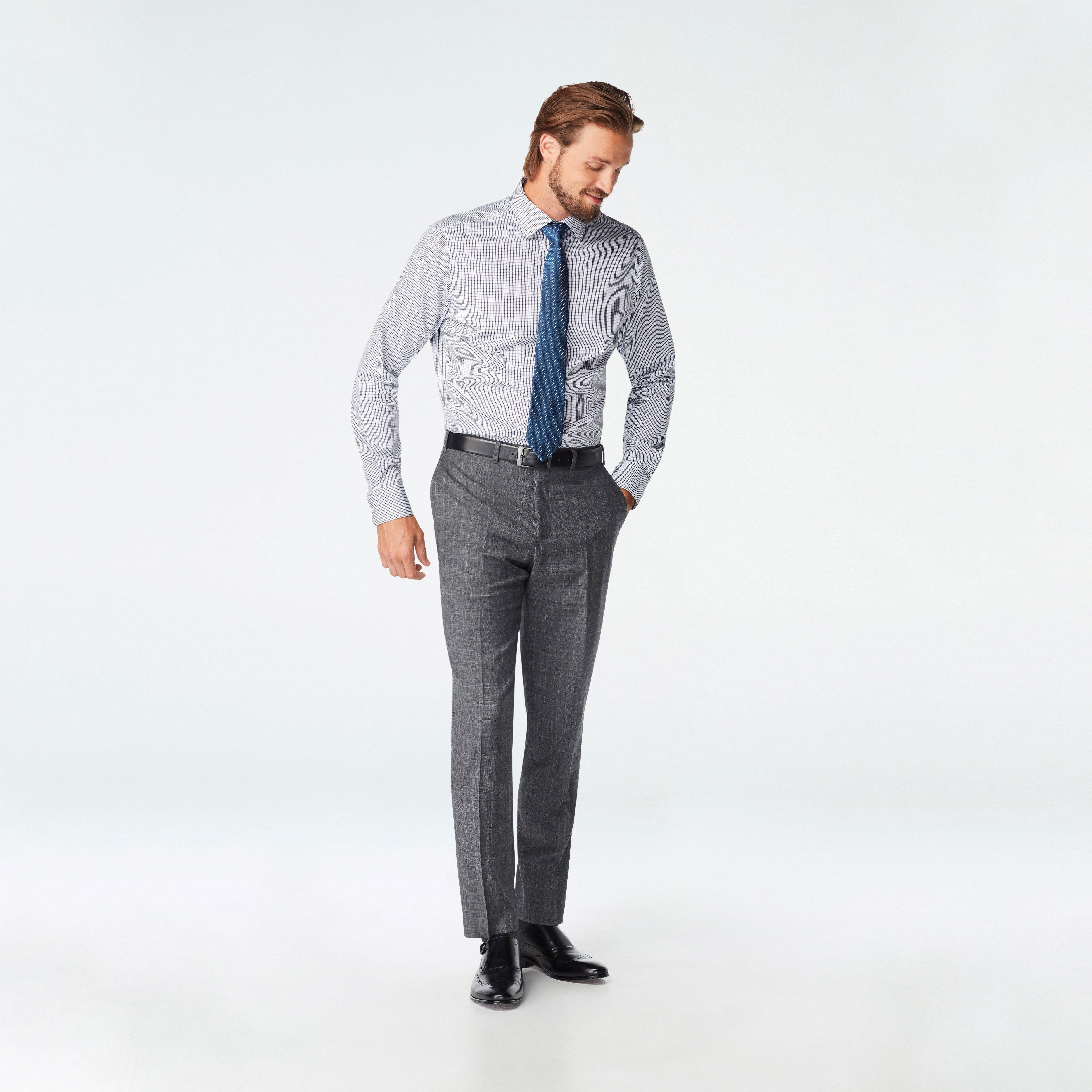 Harrogate Glen Check Navy Pants