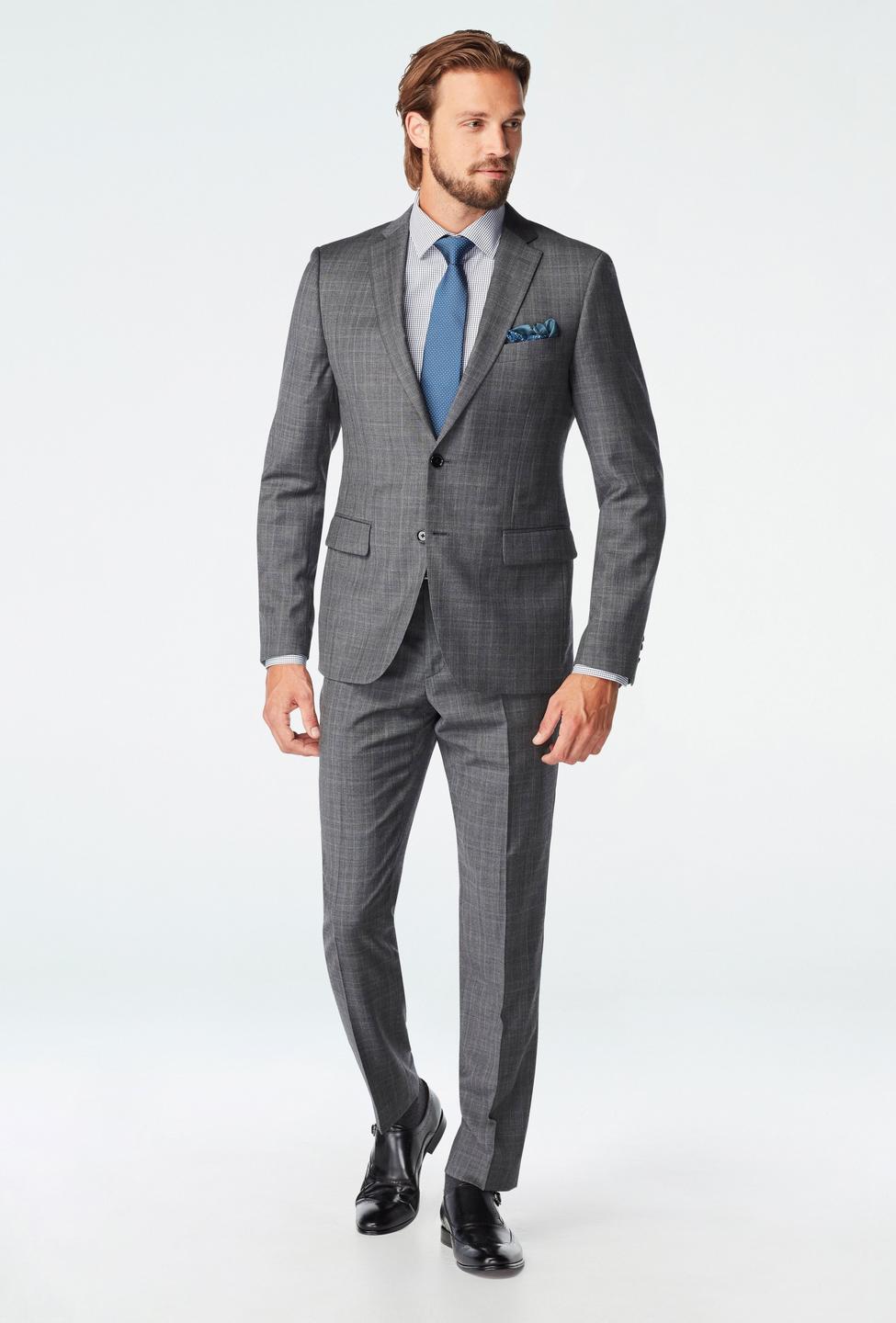 Gray suit - Harrogate Checked Design from Luxury Indochino Collection