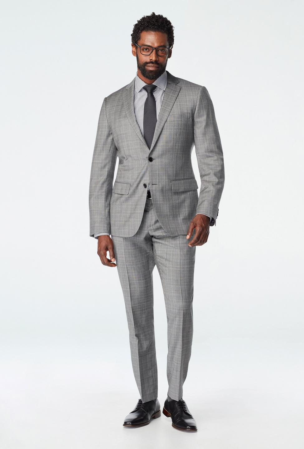 Gray suit - Harrogate Checked Design from Luxury Indochino Collection