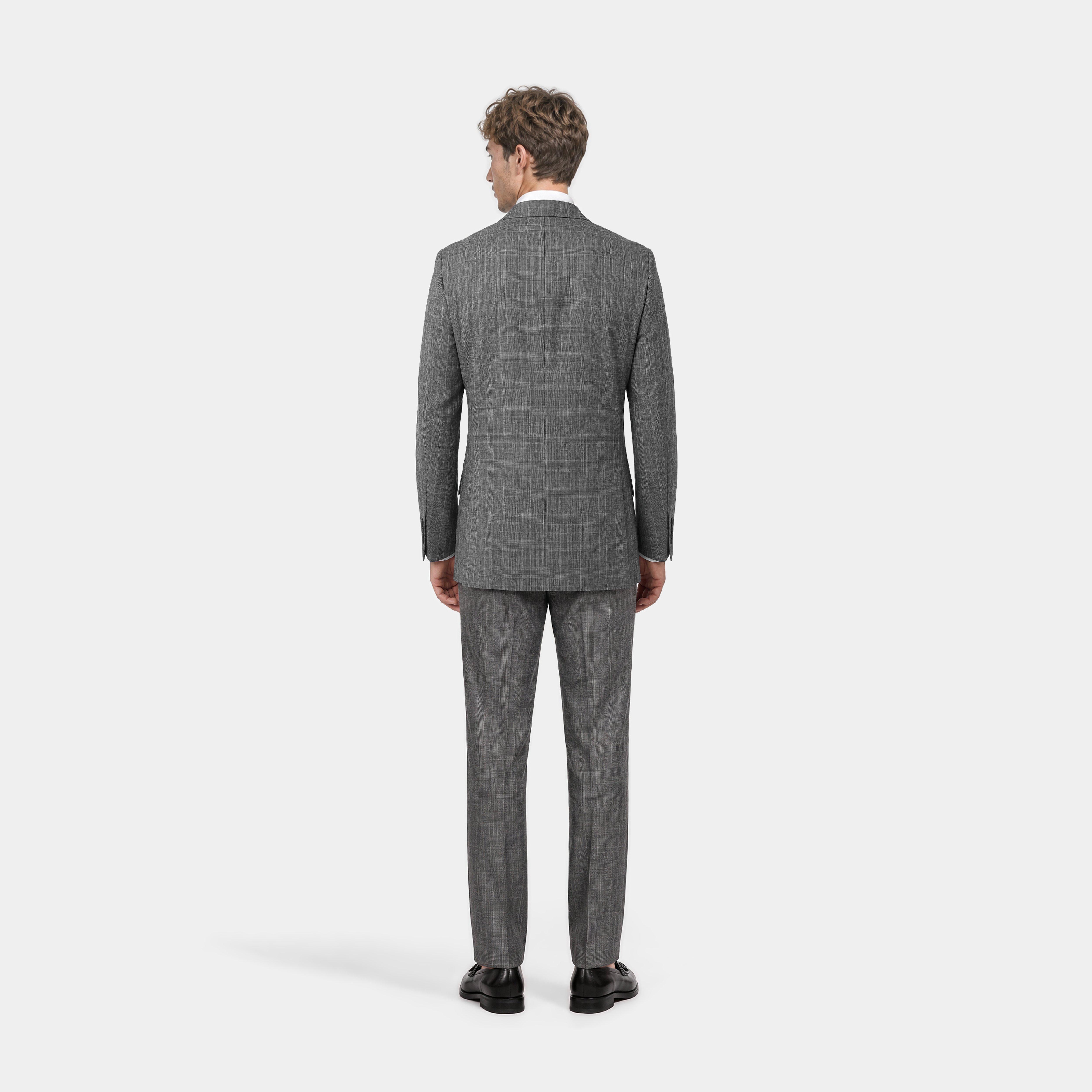 スーツ 24ss maatee&sons 2 RAYON GLENCHECK SUIT Custom Suits Made For You - Harrogate Glen Check Gray Suit | INDOCHINO