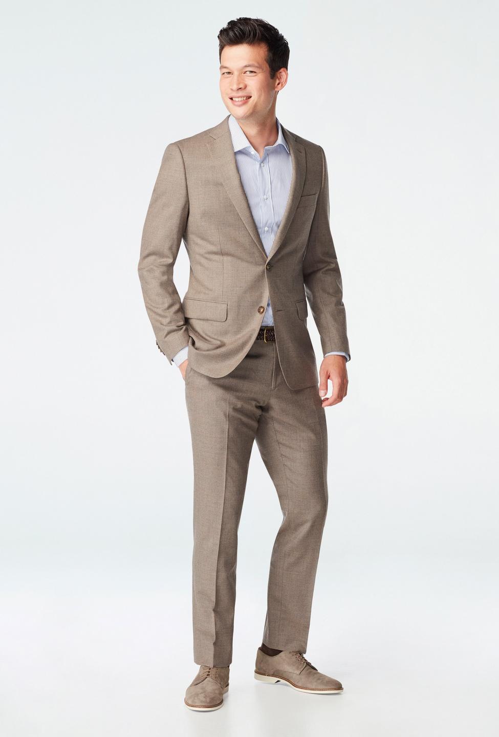 Brown suit - Hayward Solid Design from Luxury Indochino Collection