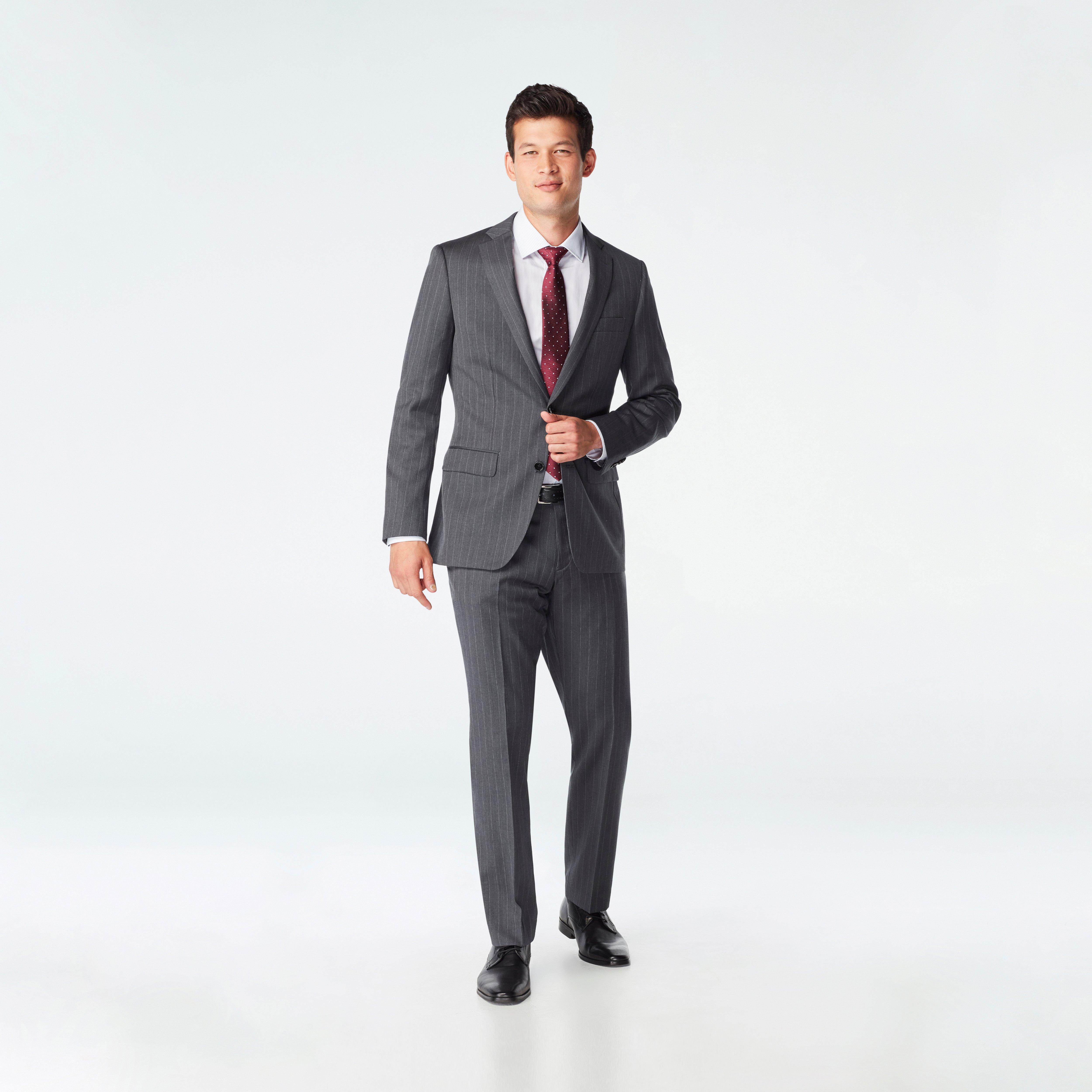 Hemsworth Stripe Gray Blazer