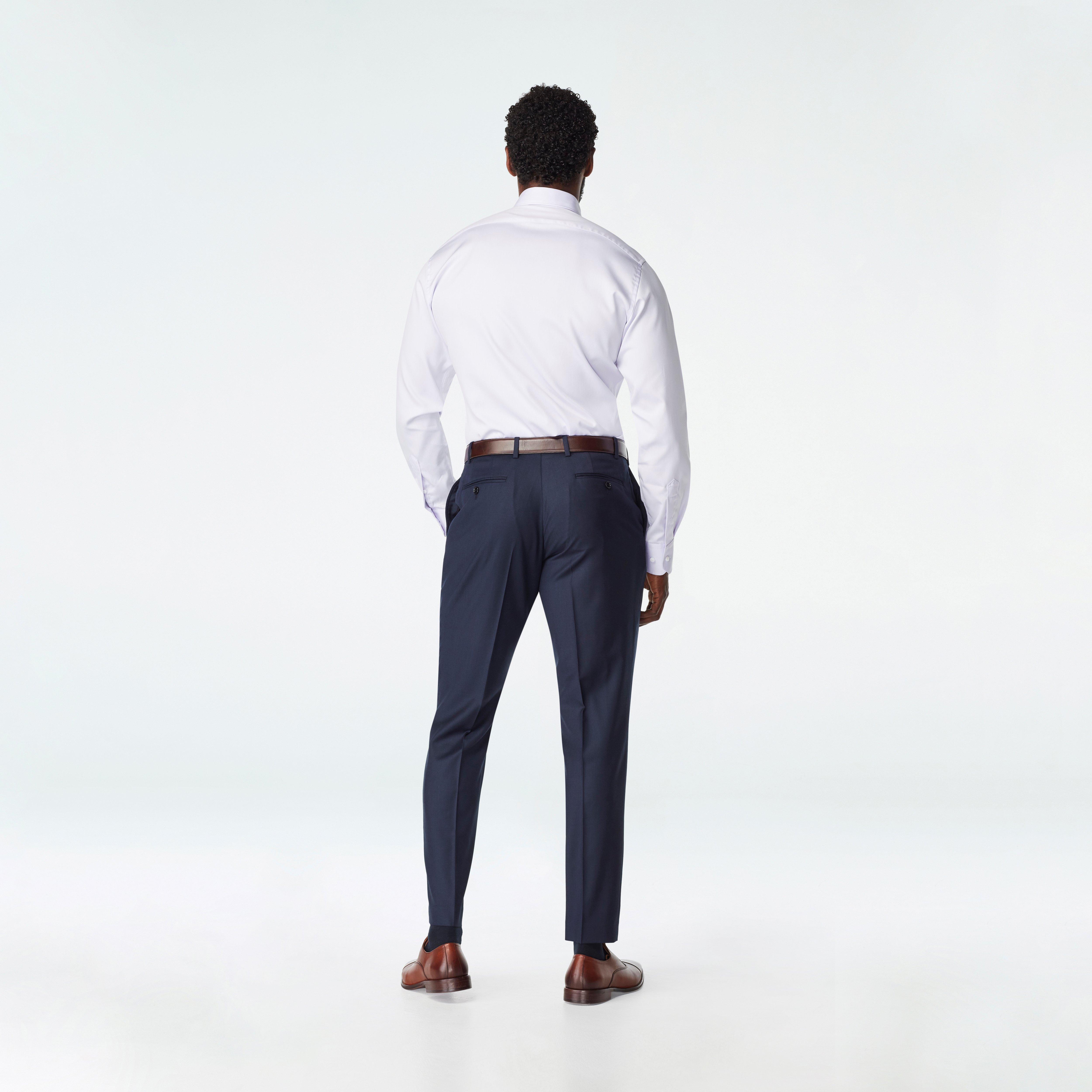 Custom Suits Made For You - Highbridge Nailhead Navy Suit | INDOCHINO