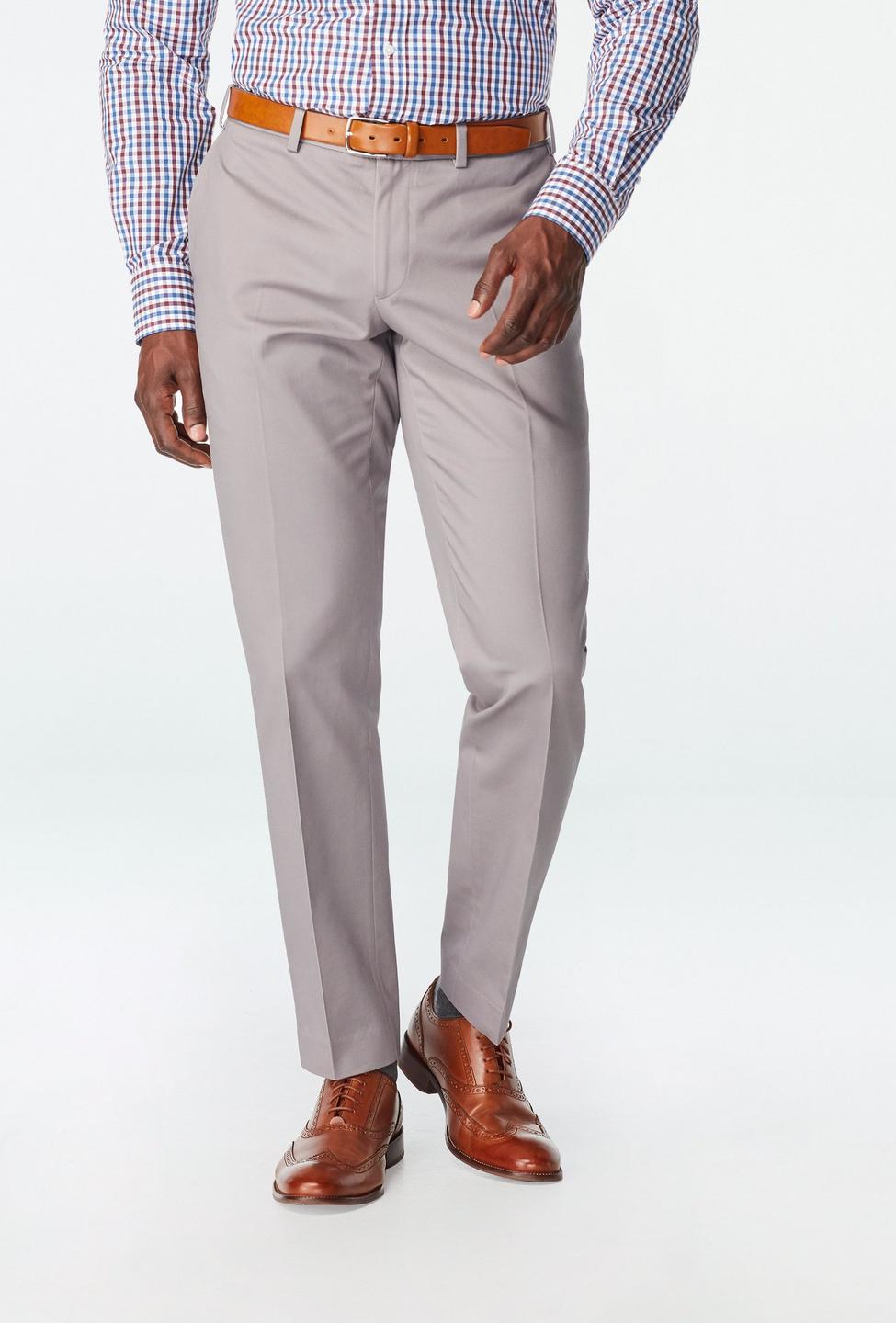 Gray pants - Houndslow Solid Design from Premium Indochino Collection