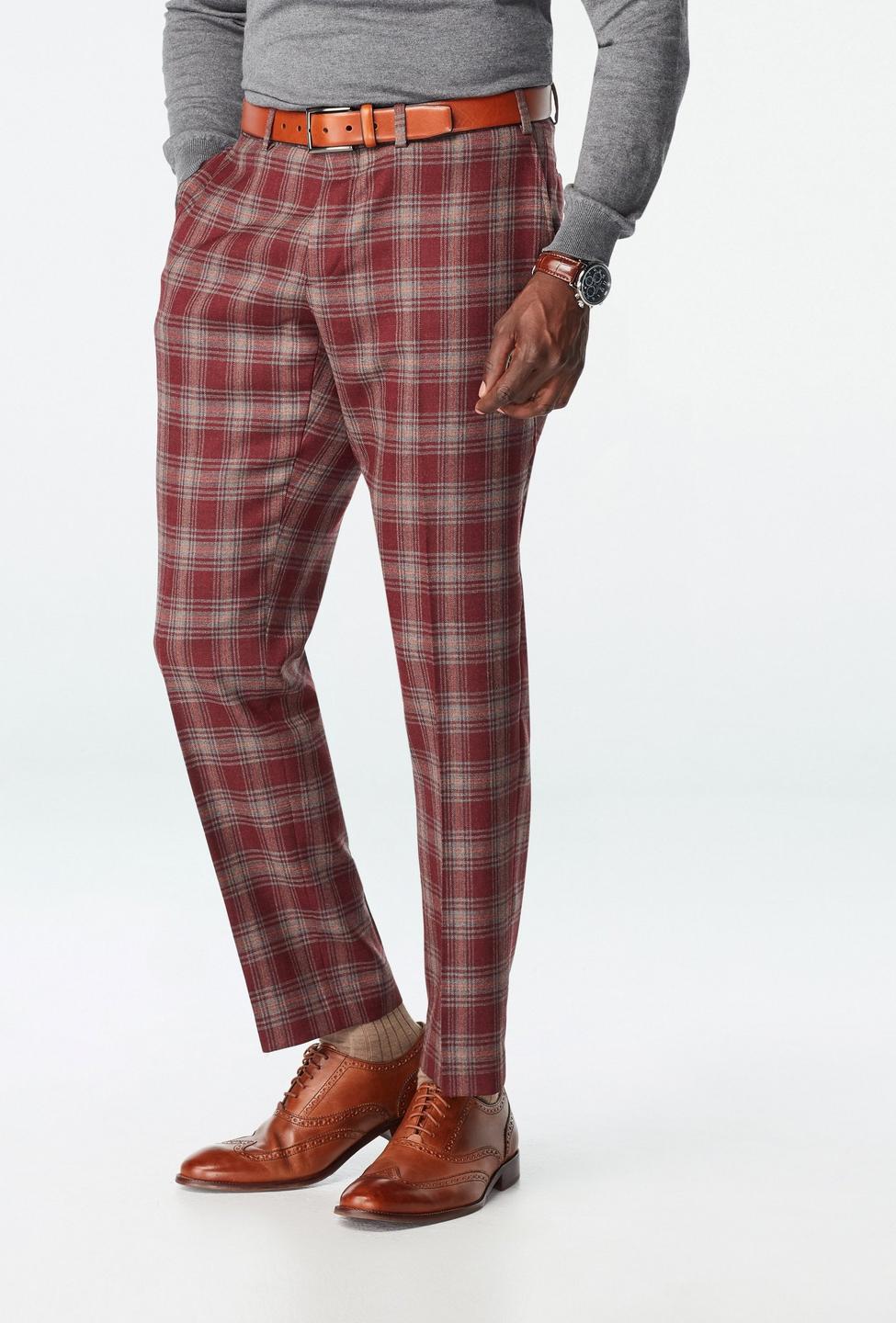 Red pants - Danhill Plaid Design from Seasonal Indochino Collection