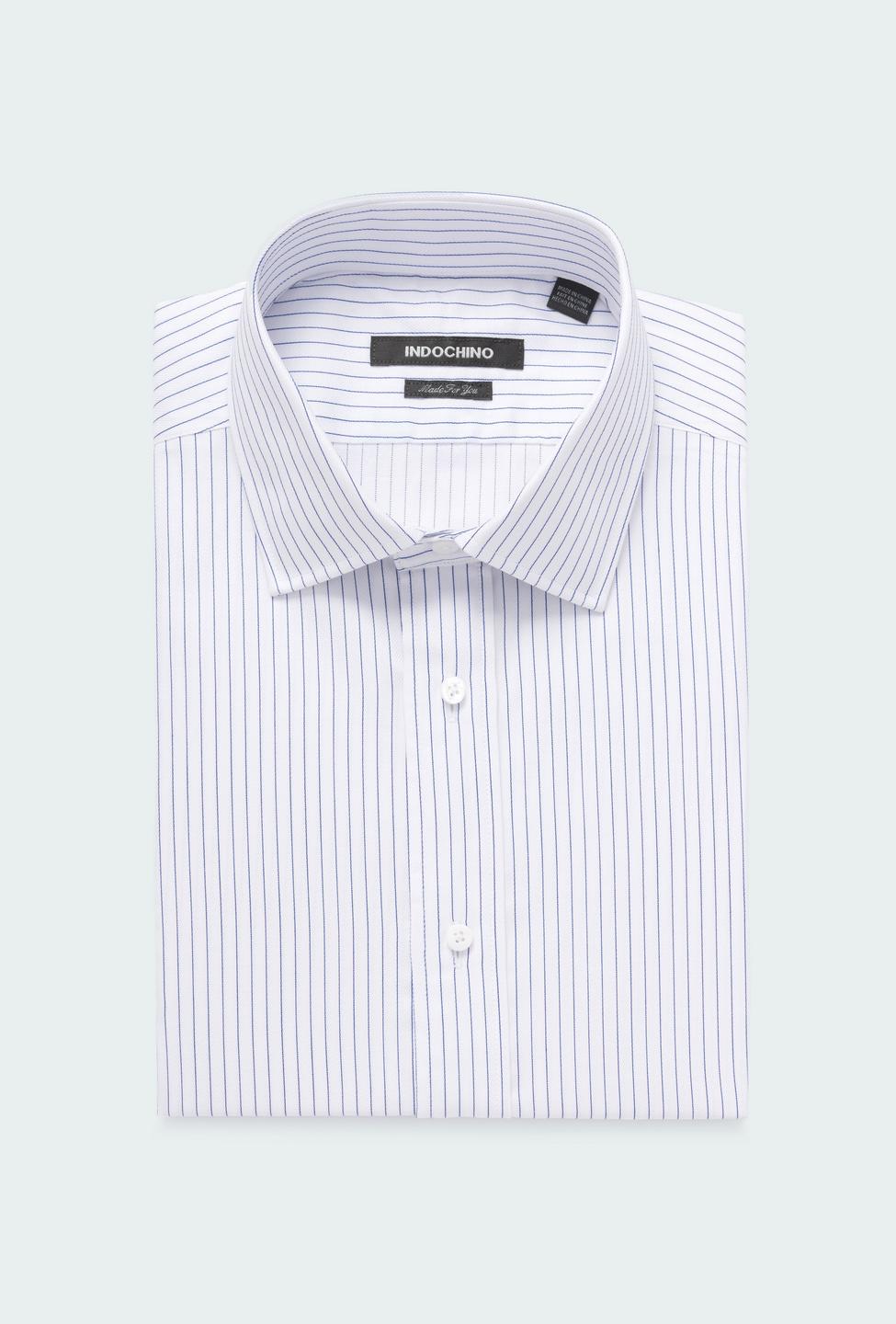Blue shirt - Denton Striped Design from Seasonal Indochino Collection