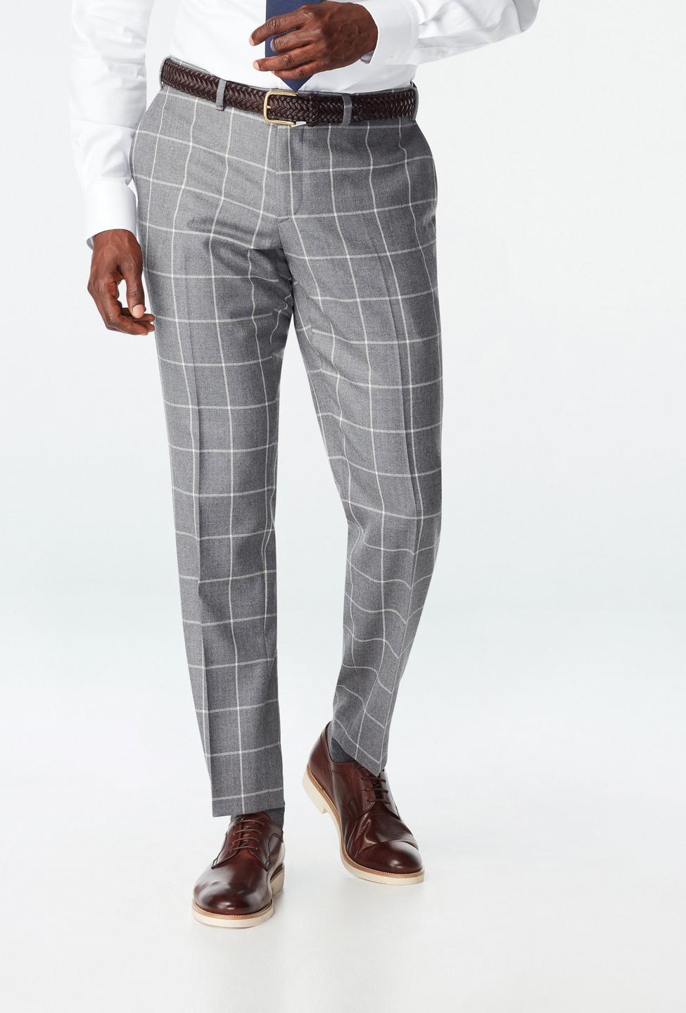 Gray pants - Durham Checked Design from Seasonal Indochino Collection