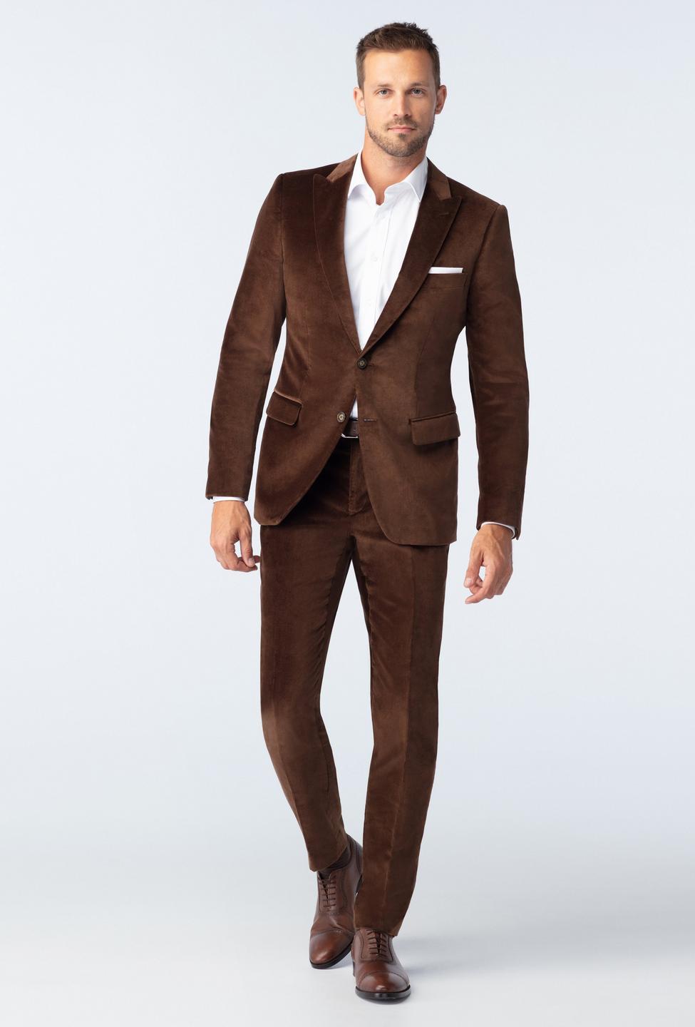 Brown blazer - Harford Solid Design from Premium Indochino Collection