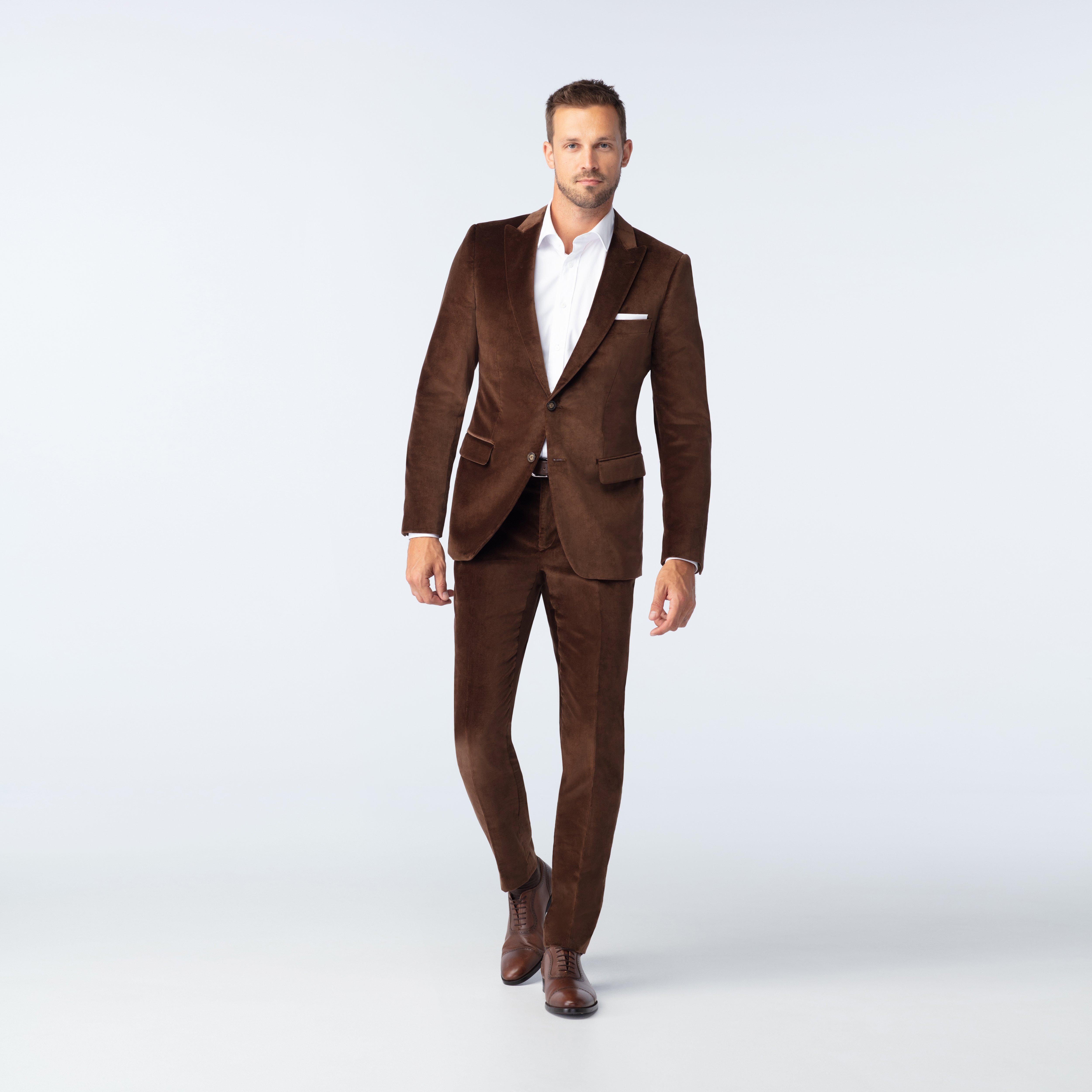 Harford Velvet Brown Suit