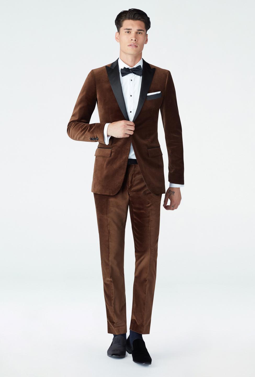 Brown suit - Hardford Solid Design from Tuxedo Indochino Collection