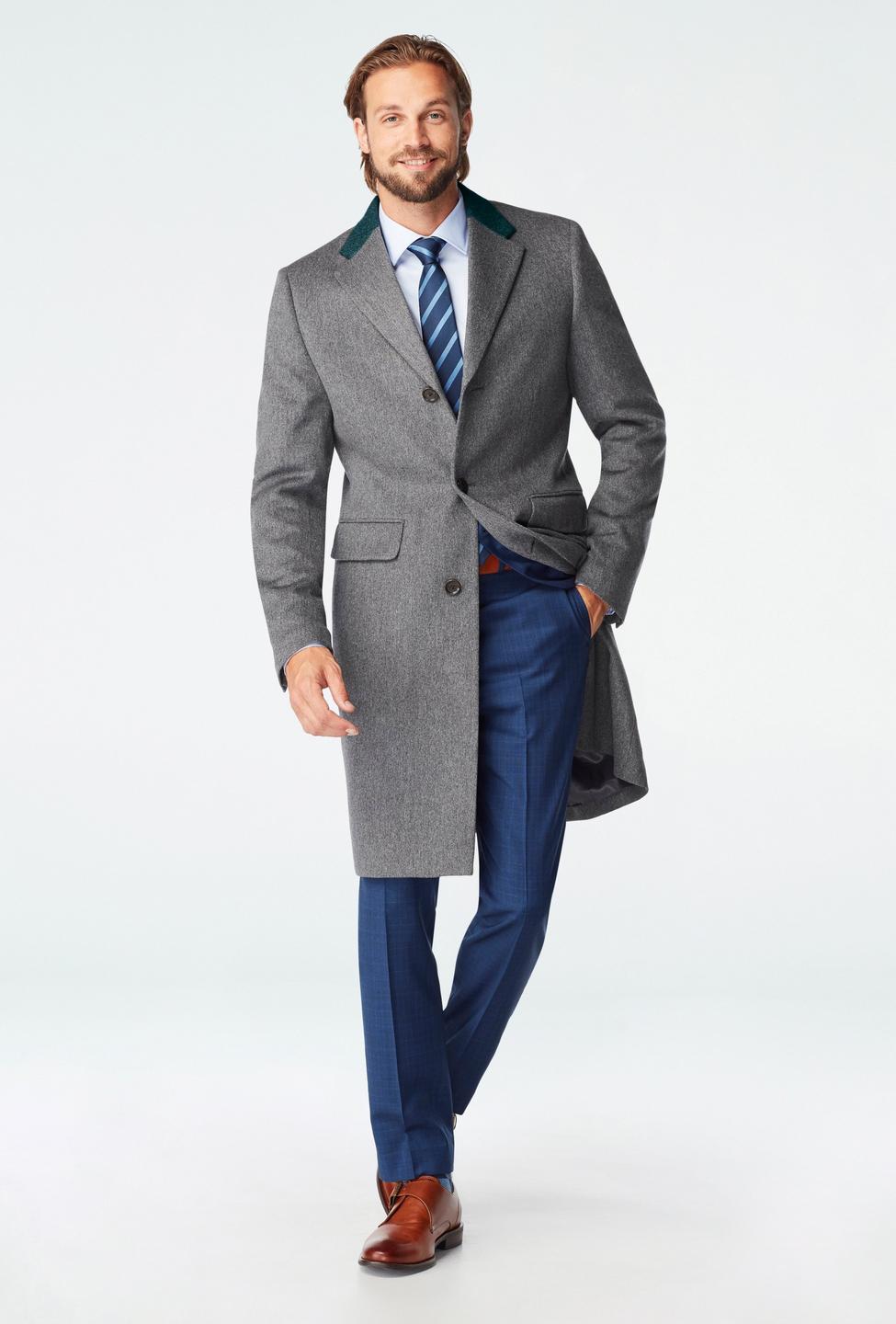 Gray outerwear - Huntley Solid Design from Indochino Collection