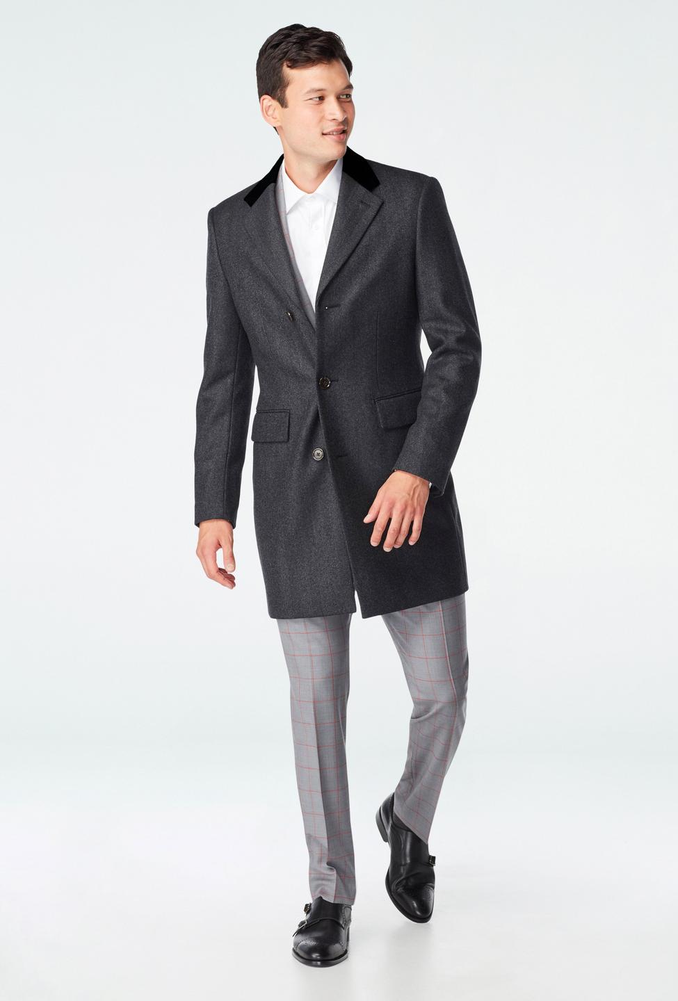 Gray outerwear - Herringbone Design from Indochino Collection