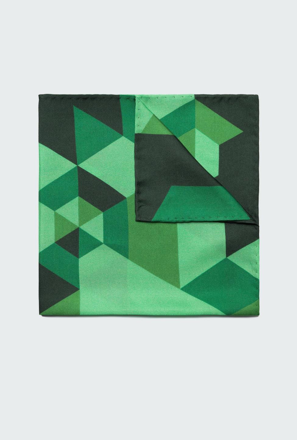 Green pocket square - Pattern Design from Indochino Collection
