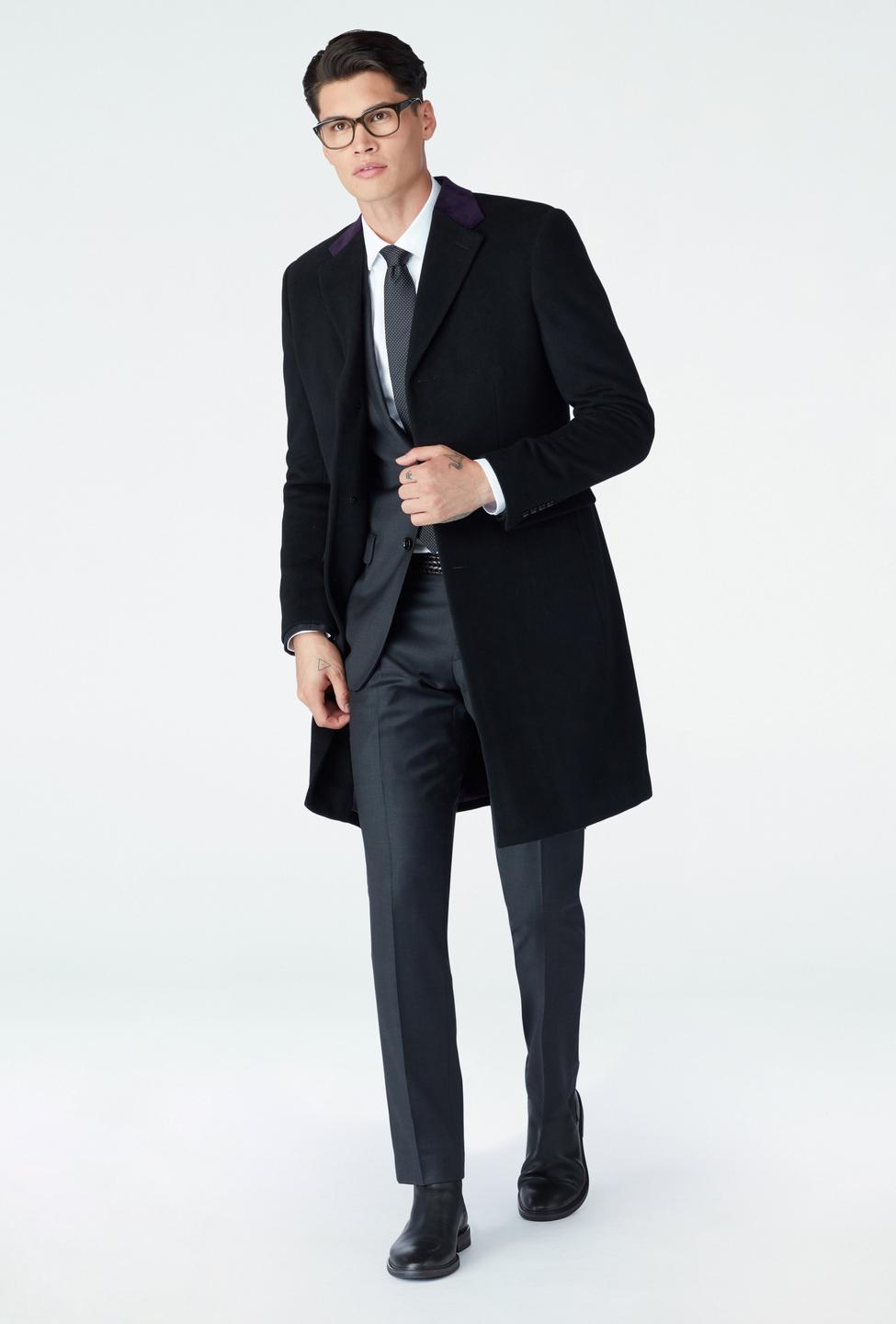 Black outerwear - Huntley Solid Design from Indochino Collection