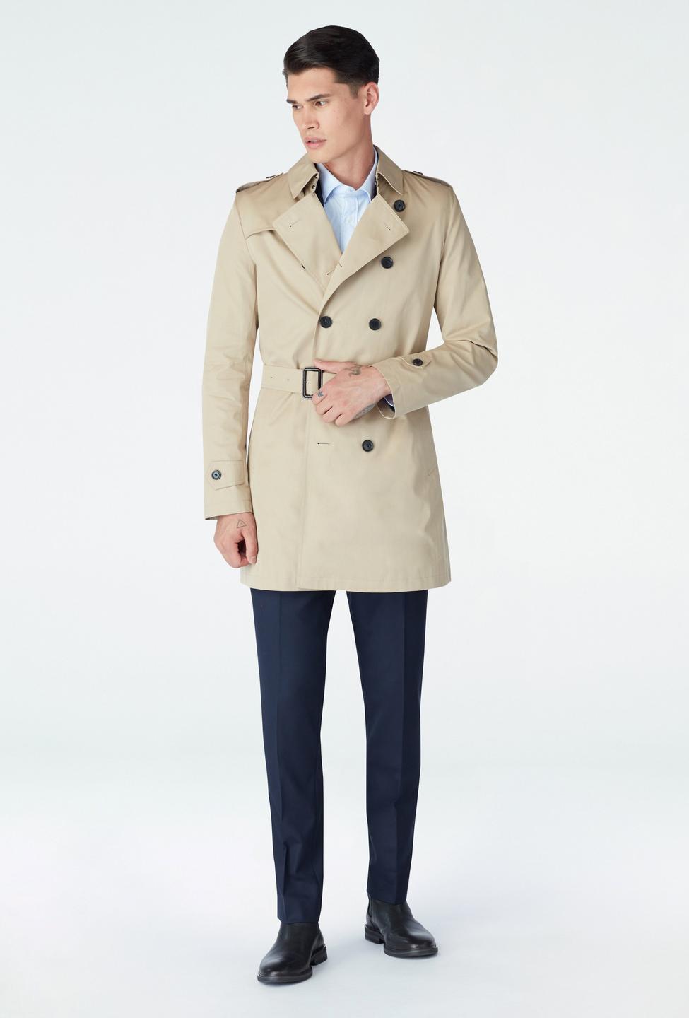 Brown trenchcoat - Solid Design from Indochino Collection