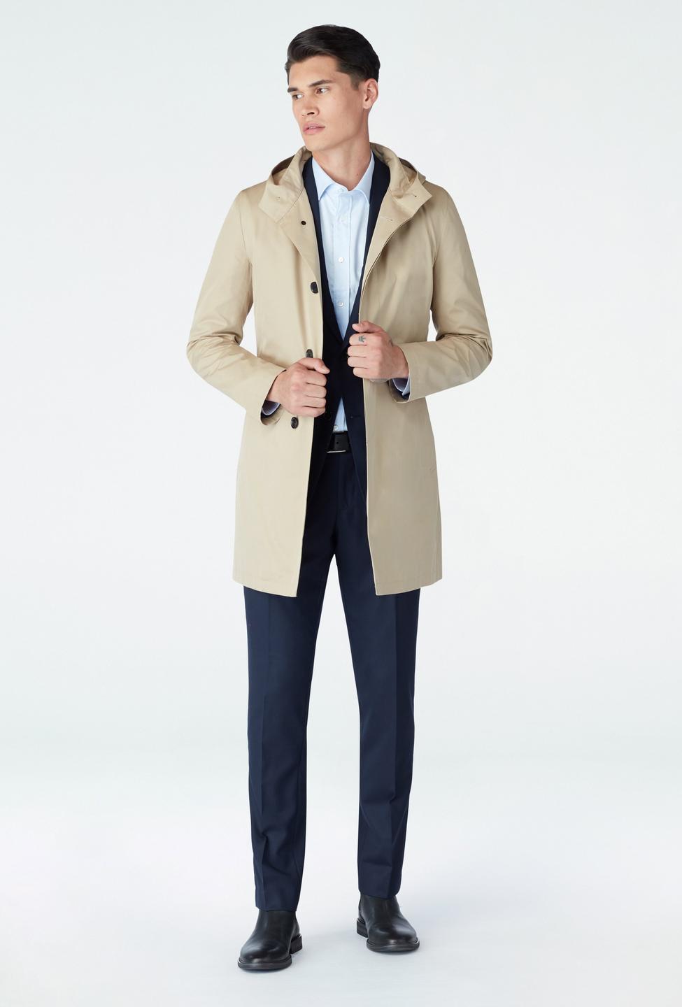 Brown trenchcoat - Solid Design from Indochino Collection