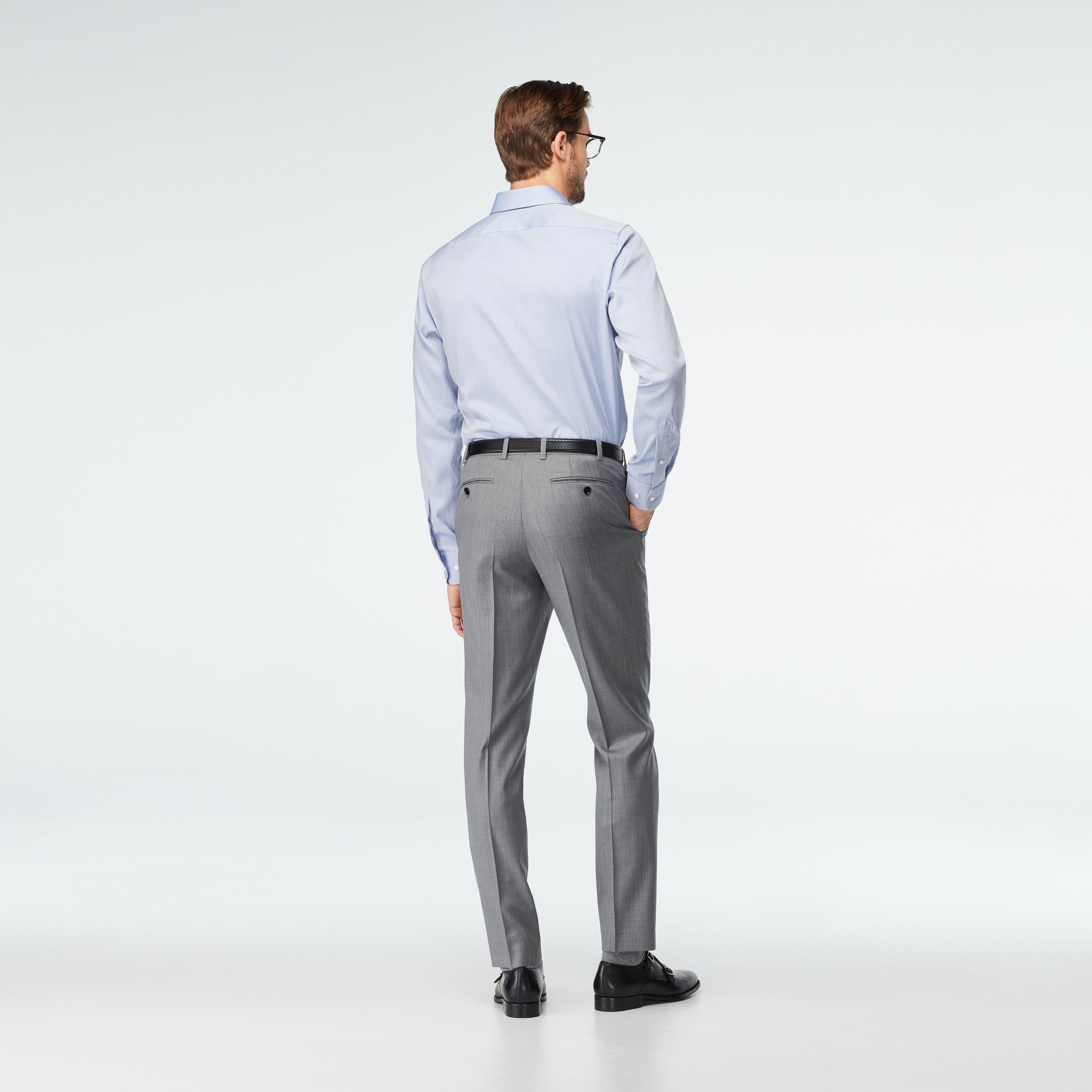 Hemsworth Stripe Gray with Blue Pants
