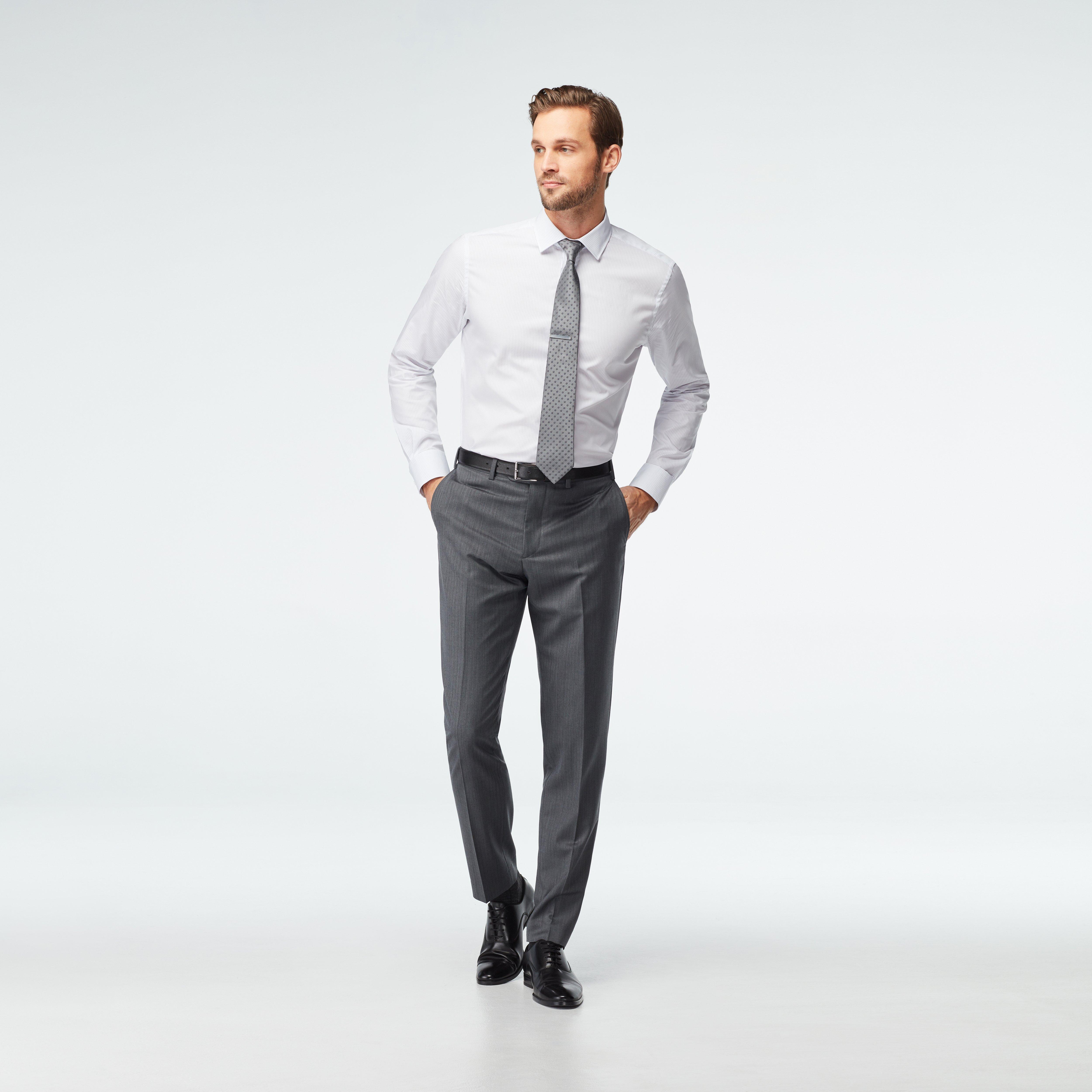 Highbridge Herringbone Charcoal Pants