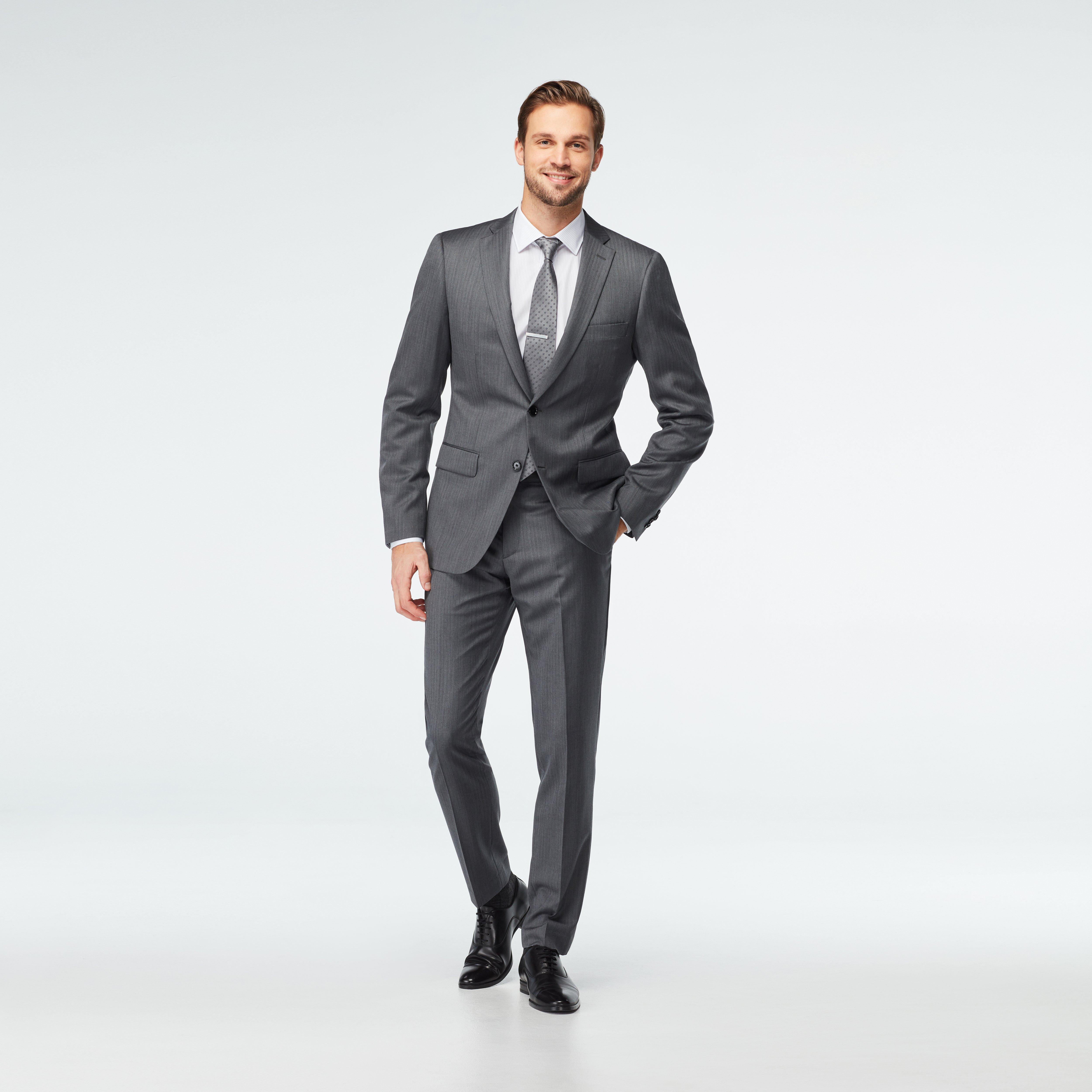 Highbridge Herringbone Charcoal Suit