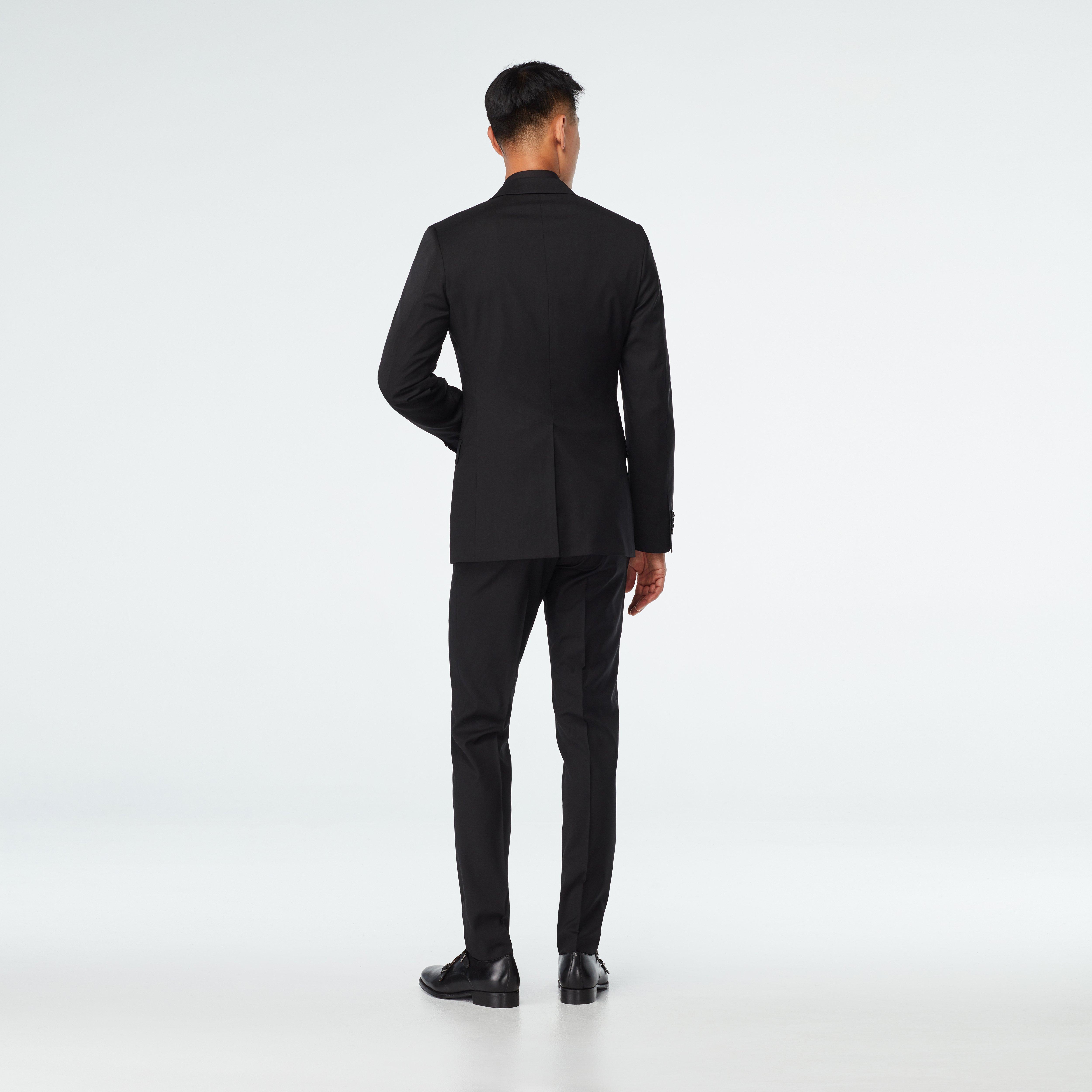 Custom Suits Made For You - Milano Black Suit | INDOCHINO