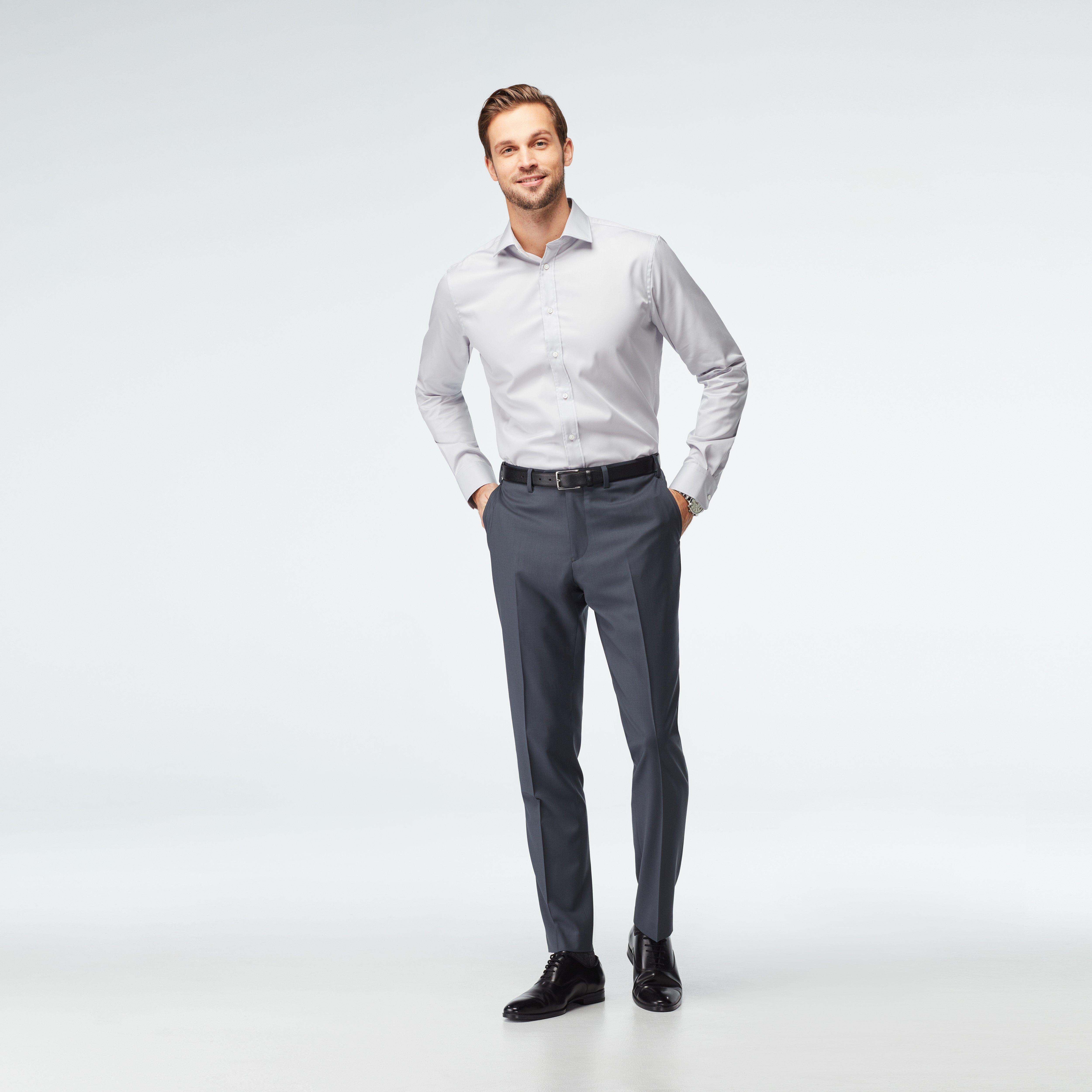 Custom Pants Made For You - Milano Gray Pants | INDOCHINO