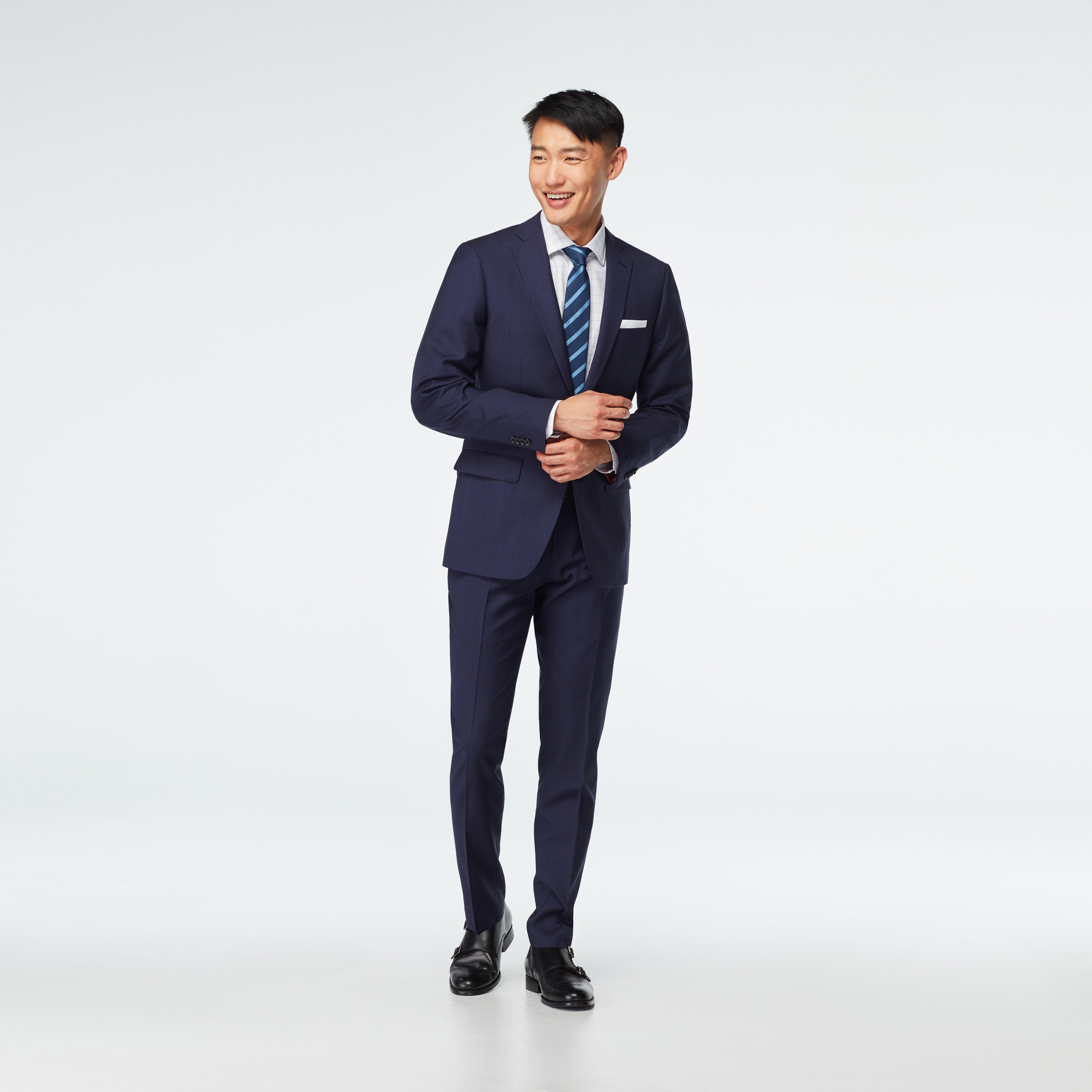 dress shirt for navy blue suit Indochino Men's Custom Milano every Indochino suit is