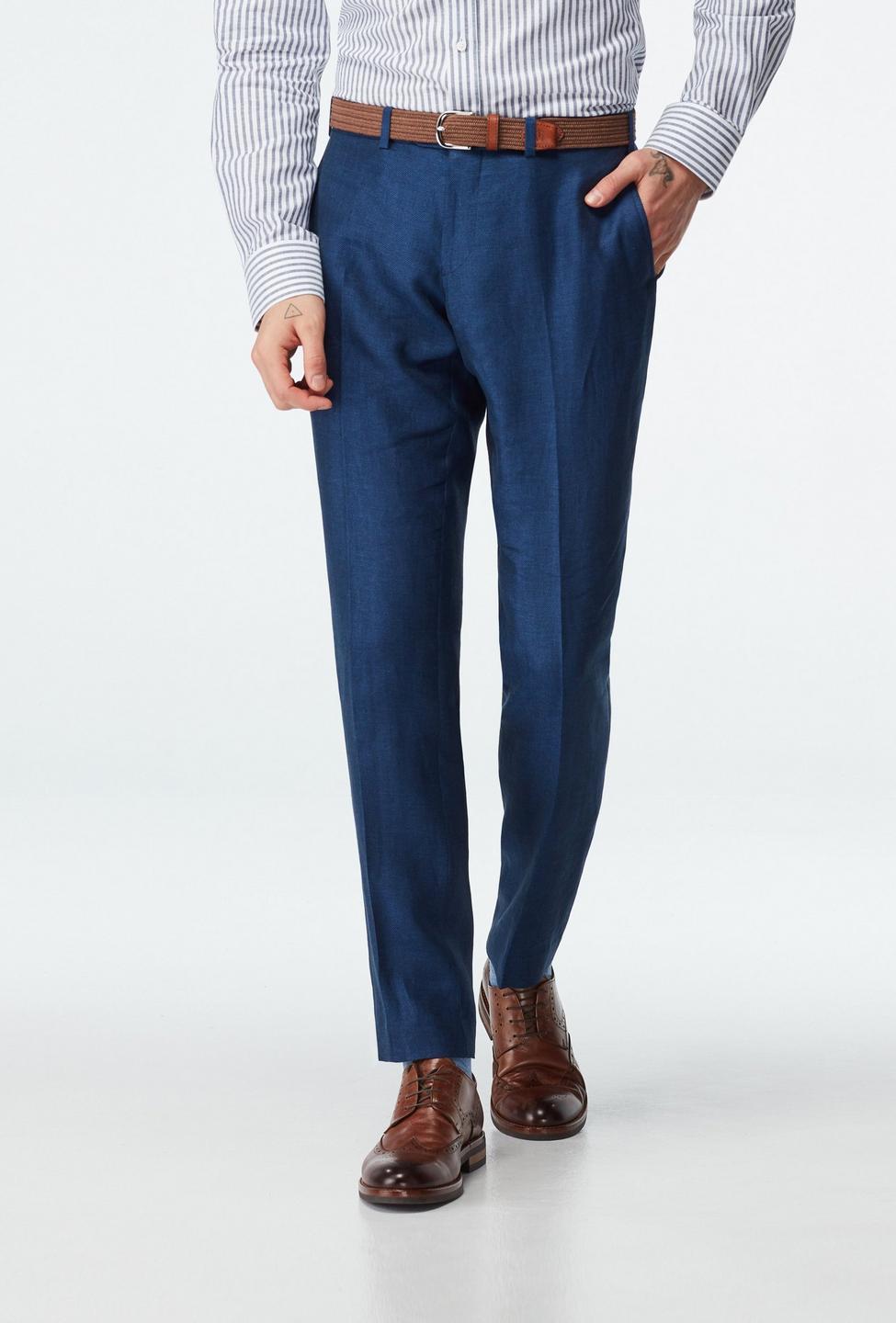 Blue pants - Sailsbury Solid Design from Seasonal Indochino Collection