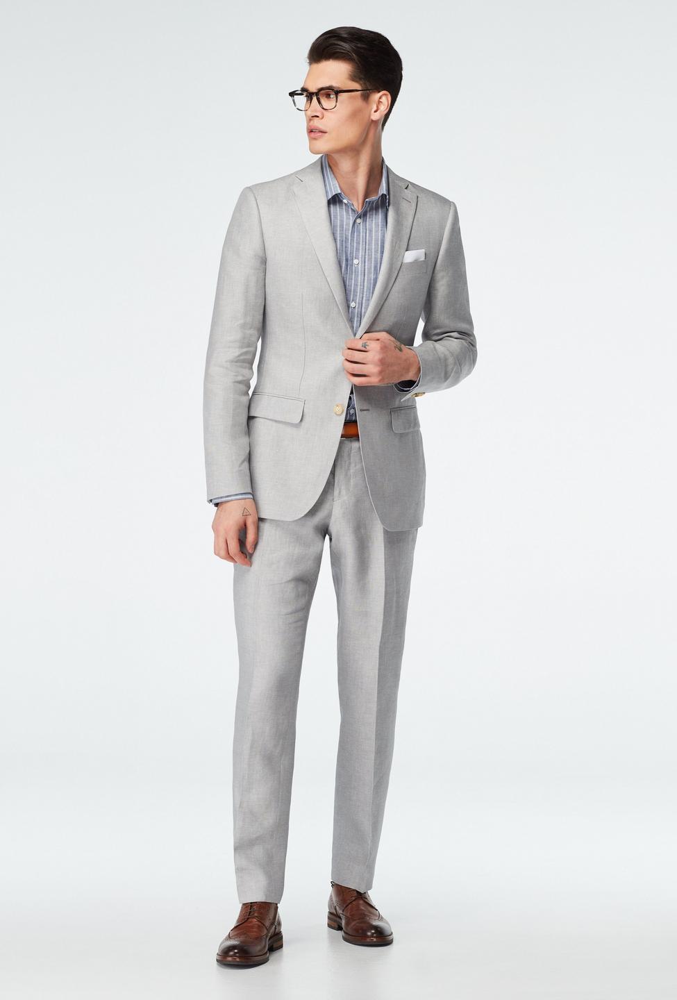 Gray suit - Sailsbury Solid Design from Seasonal Indochino Collection