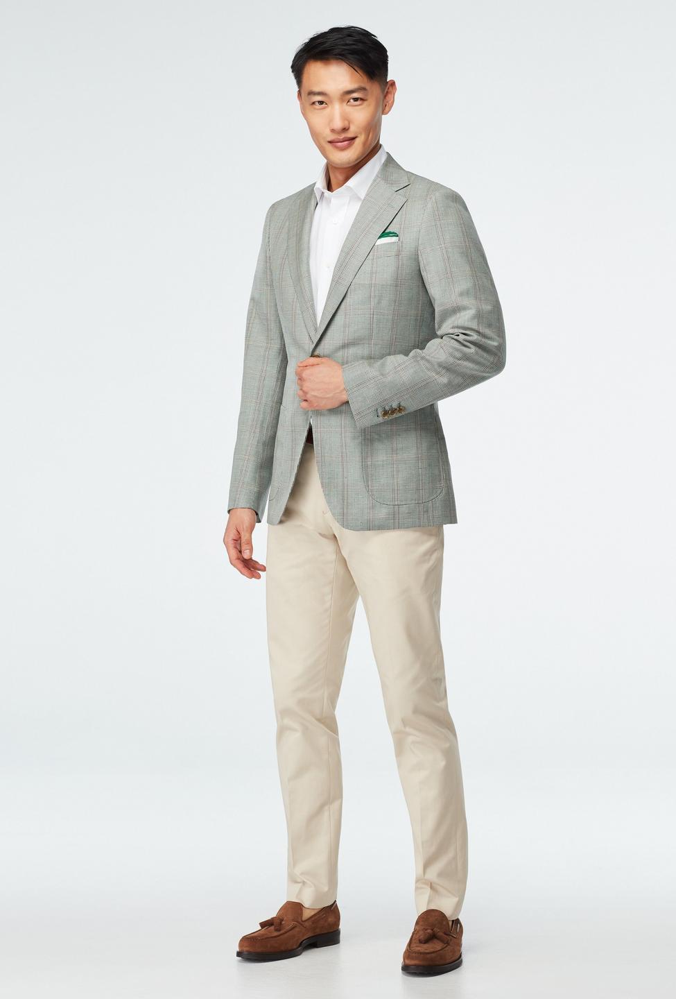 Green blazer - Southport Houndstooth Design from Seasonal Indochino Collection