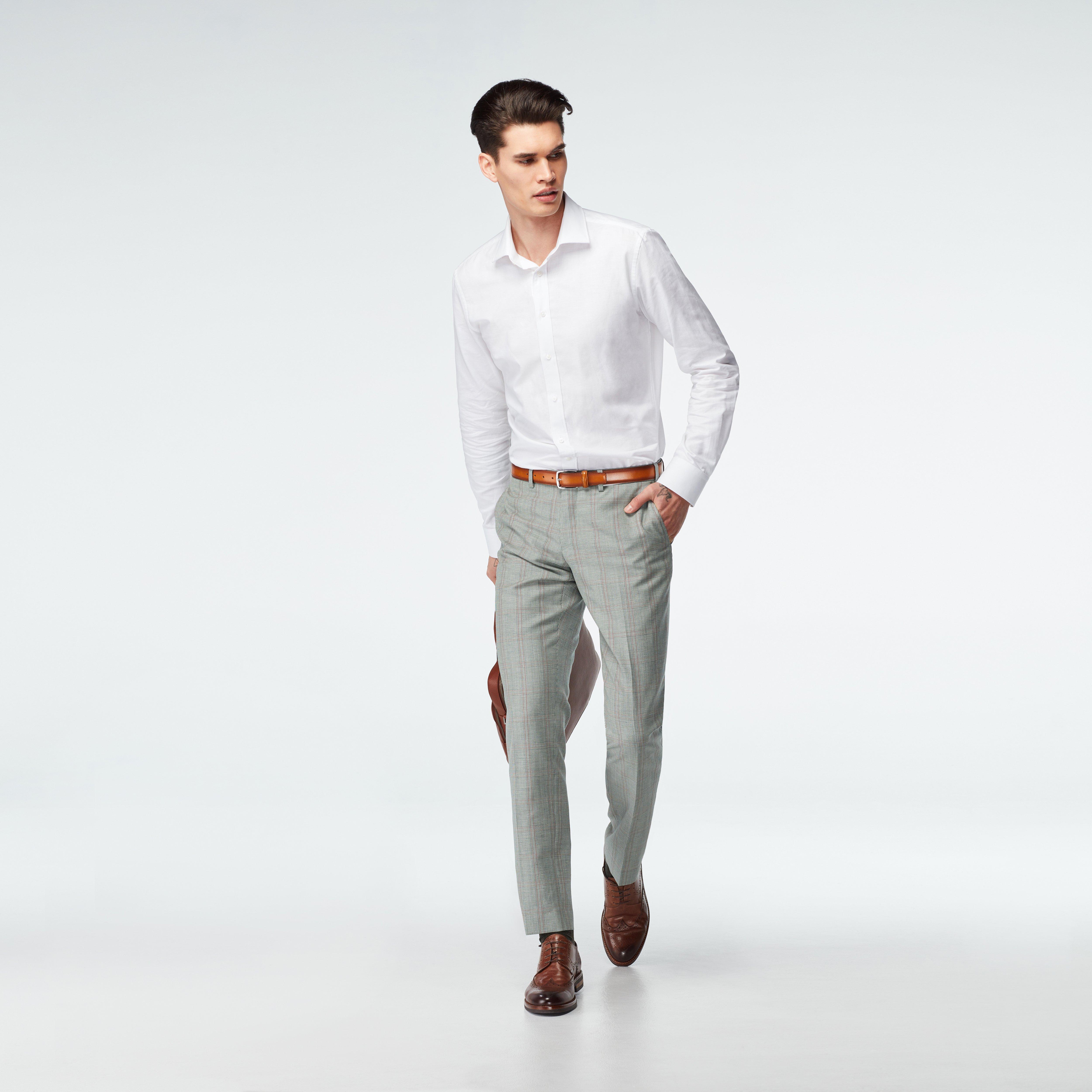 green suit pants mens