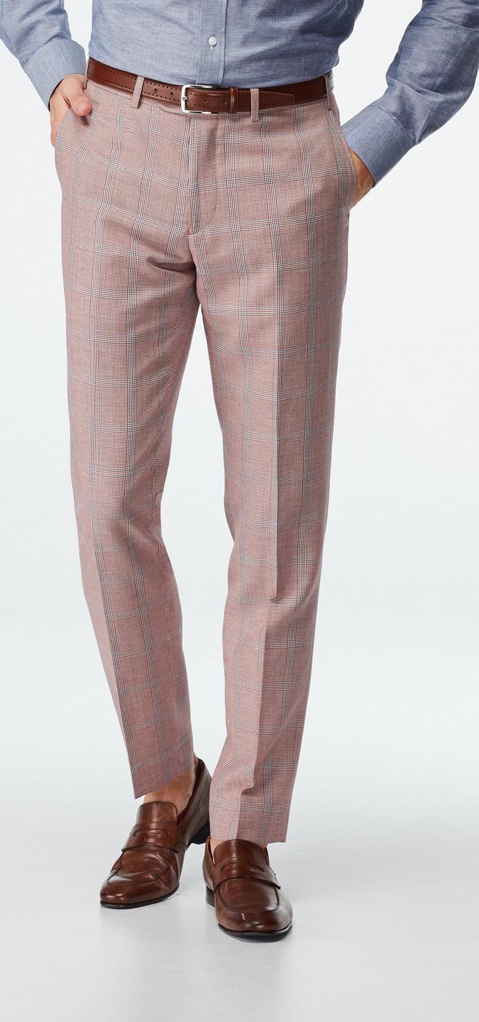 Southport Houndstooth Plaid Red pants