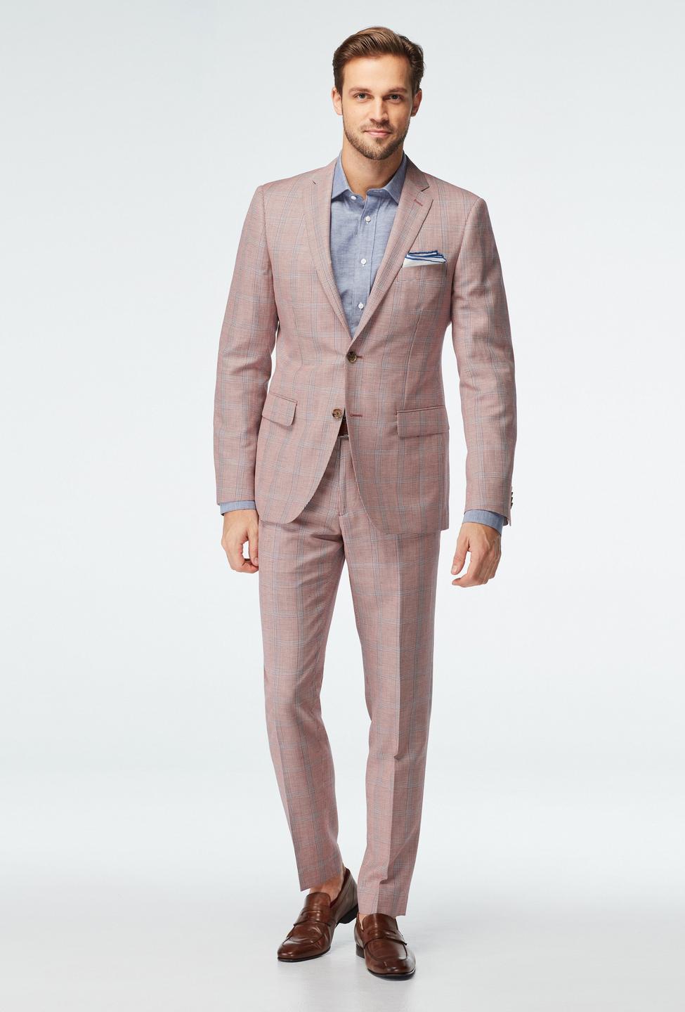 Red suit - Southport Houndstooth Design from Seasonal Indochino Collection