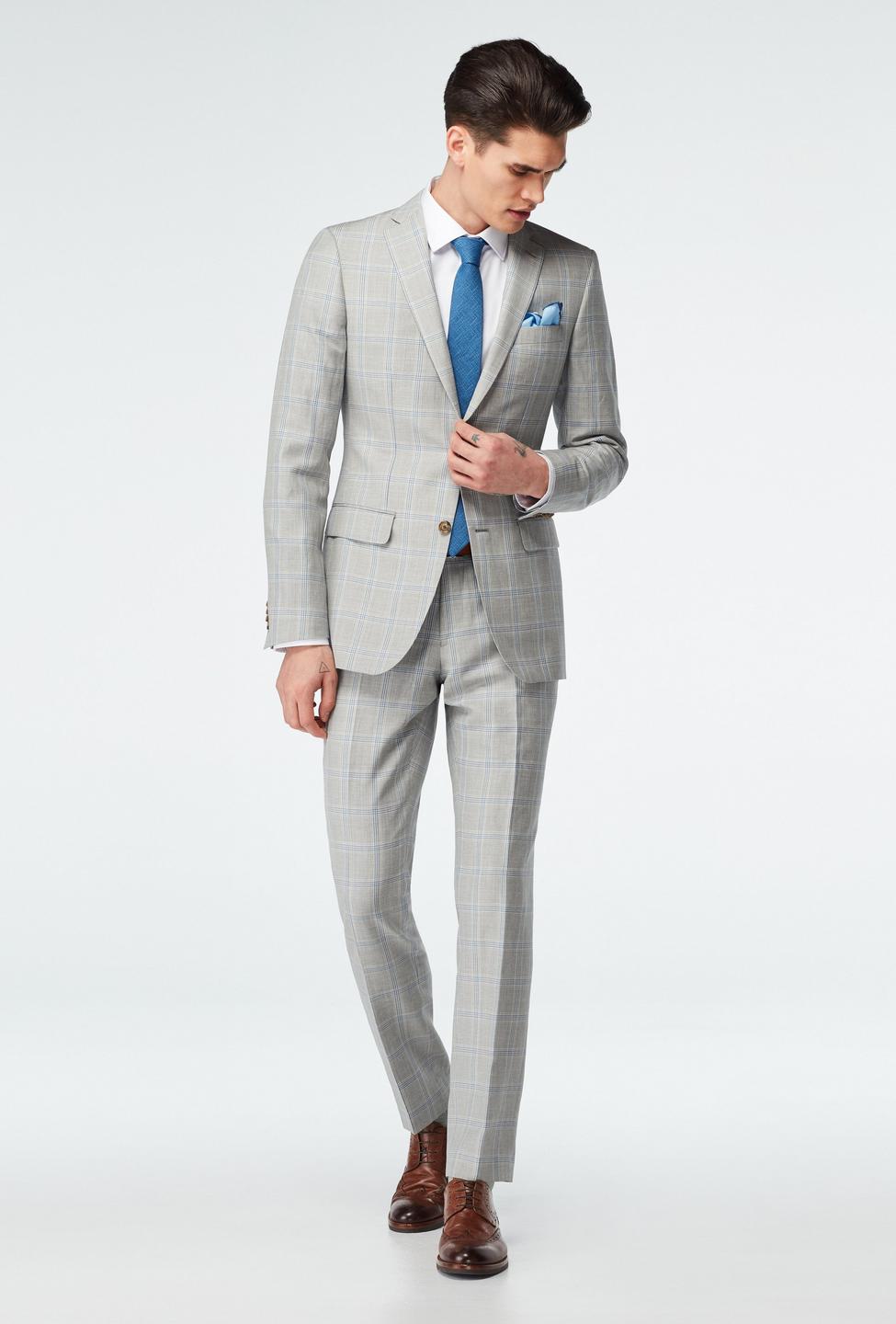 Gray suit - Southwell Plaid Design from Seasonal Indochino Collection