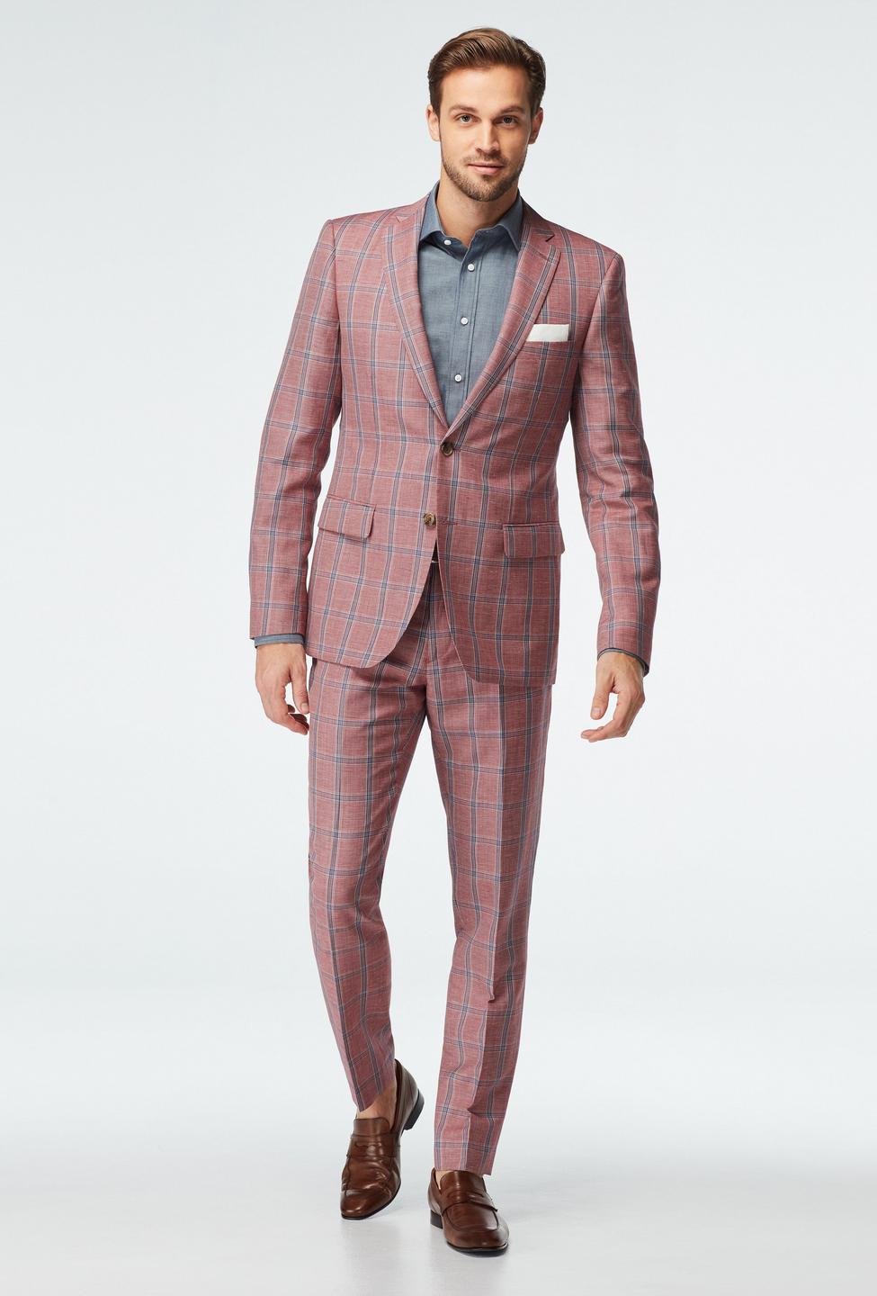 Red suit - Southwell Plaid Design from Seasonal Indochino Collection