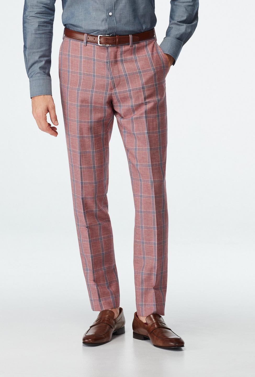 Red pants - Southwell Plaid Design from Seasonal Indochino Collection