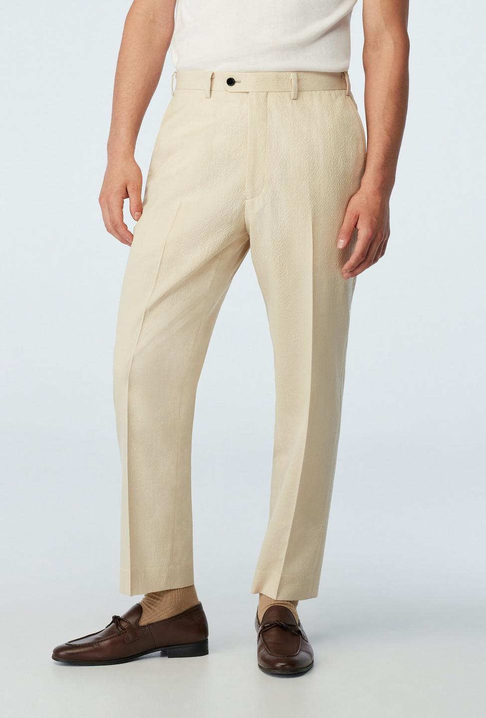 Cream pants - Stapleford Solid Design from Seasonal Indochino Collection