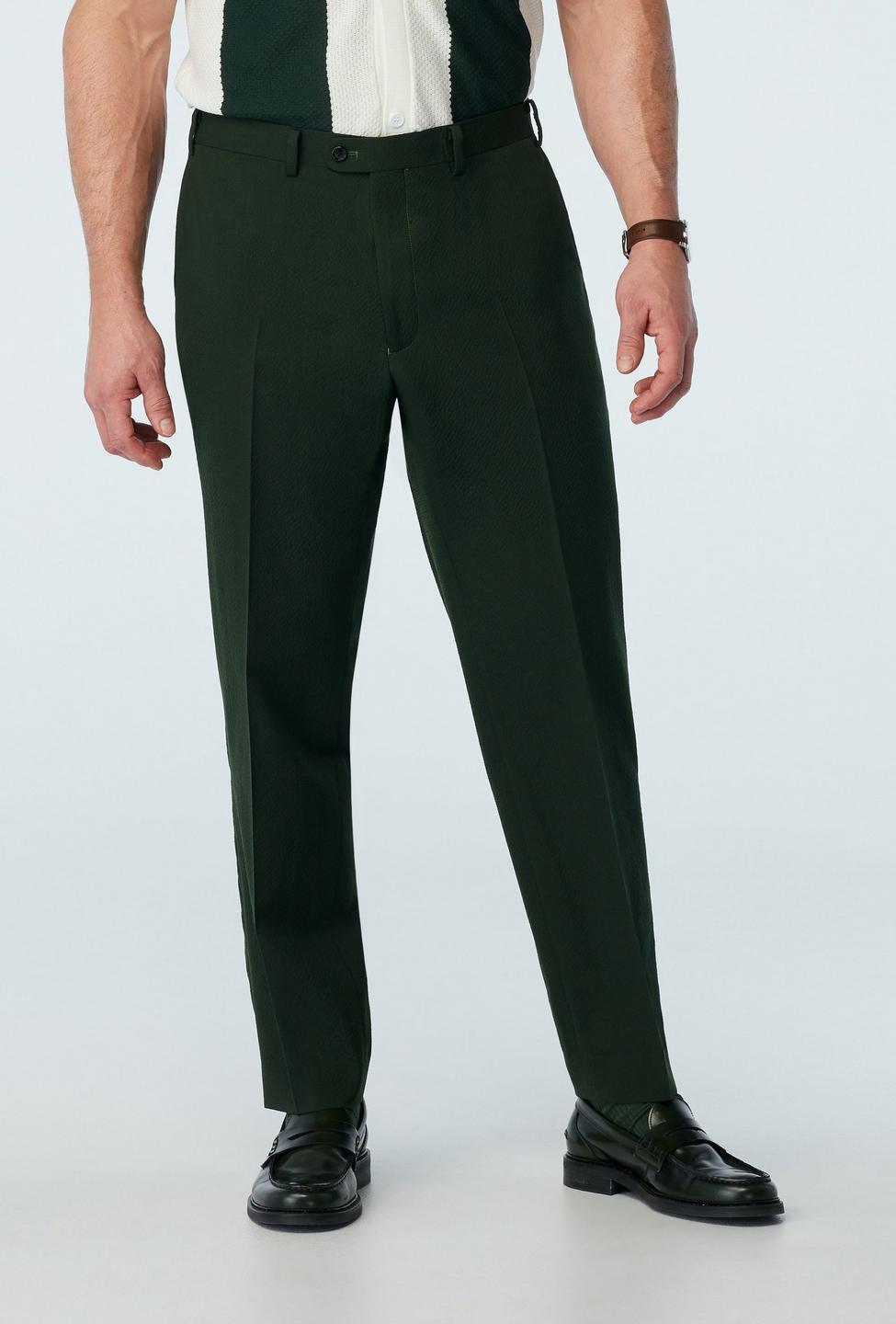 Green pants - Stapleford Solid Design from Seasonal Indochino Collection